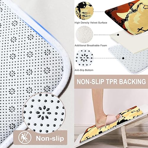 Miniatura 3 de ArtSocket Juego de baño de árbol de Halloween con cortina de ducha y alfombras y accesorios, juego de cortinas de ducha de esqueletos de bruja de