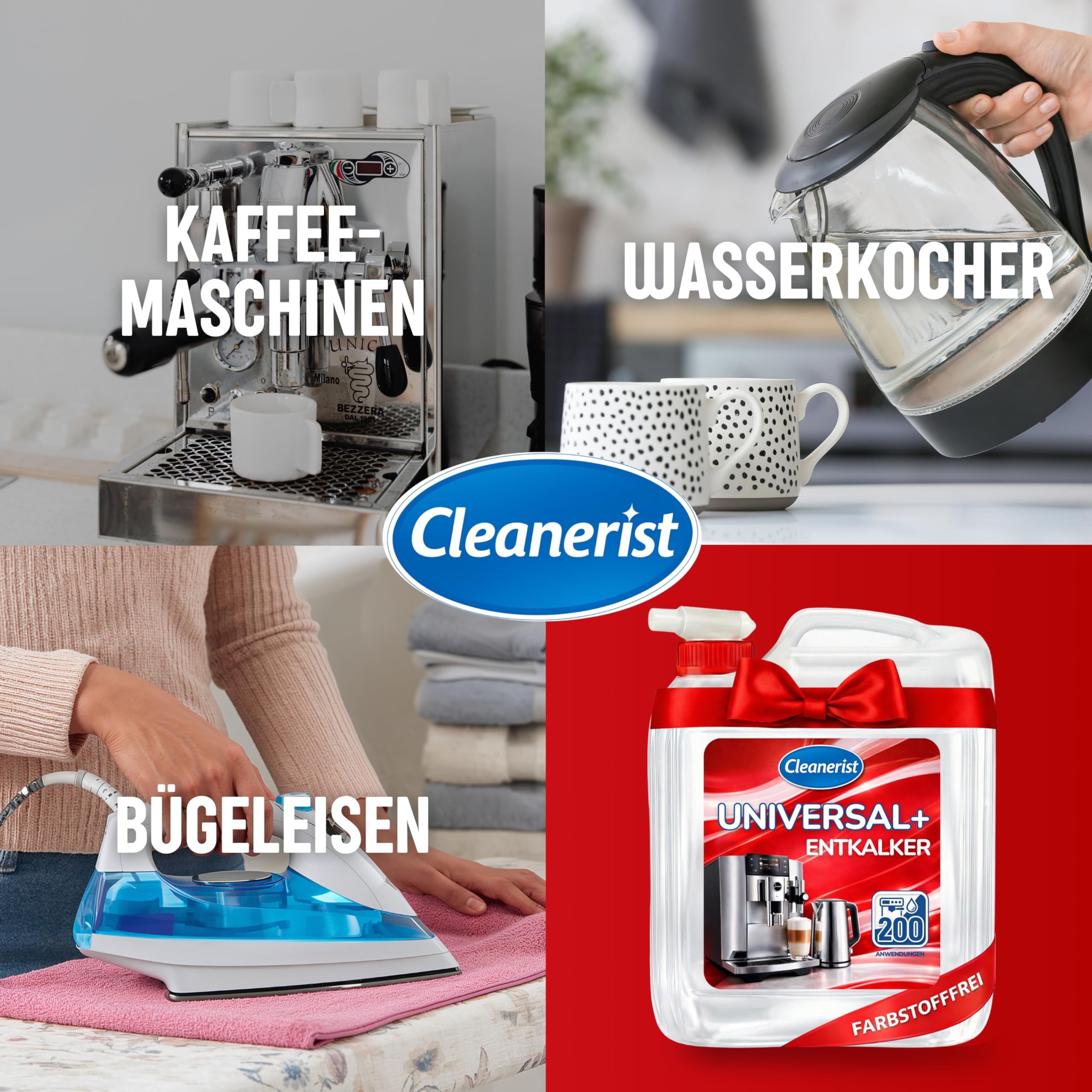 Cleanerist - 2 taniche da 10 l di anticalcare concentrato universale [400 applicazioni], senza coloranti, per macchine da caffè automatiche, bollitori elettrici, elettrodomestici, cucina e bagno