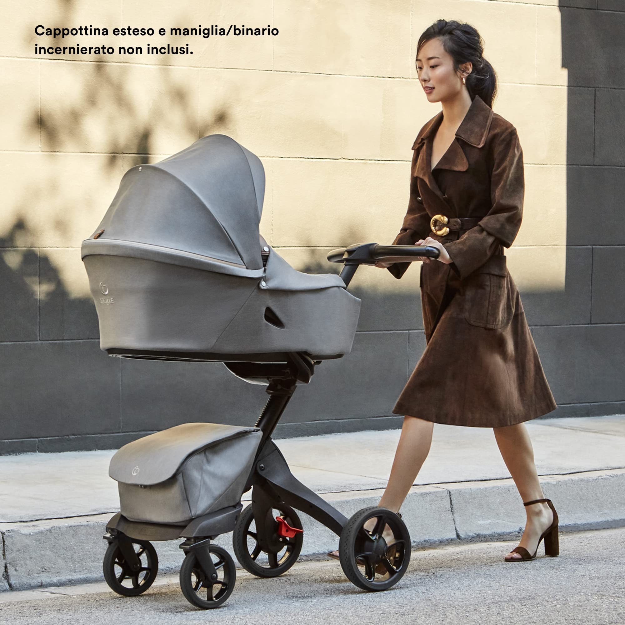 Stokke Navicella Xplory X, Royal Blue - Navicella rimovibile per il passeggino Xplory X - Morbido interno, materasso traspirante e due comode tasche