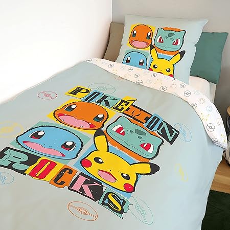 SAHINLER créateur d'univers Pokemon Pikachu 3D-kussen, 35 x 35 cm, 100% polyester, geel