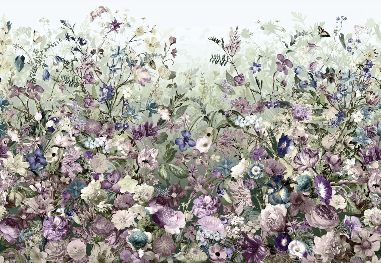Komar Grün,Lila,Pastell,Rosa,Weiß Vlies Fototapete - Botanica - Größe 368 X 248 Cm