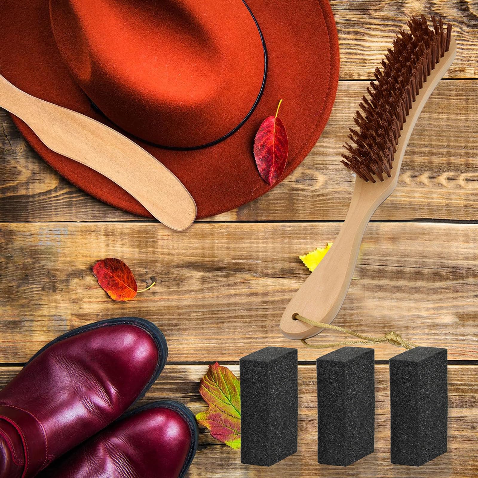 Cowboy Hat Piece Hat Cleaning Kit Premium Brushes For s, Caps