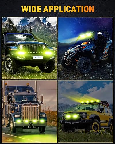 Miniatura 6 de NAOEVO Barra de Luz LED de 6 pulgadas, 50 W y 2000 LM, Luces de Lente Spot, Luces LED Antiniebla  Luces LED Todoterreno para