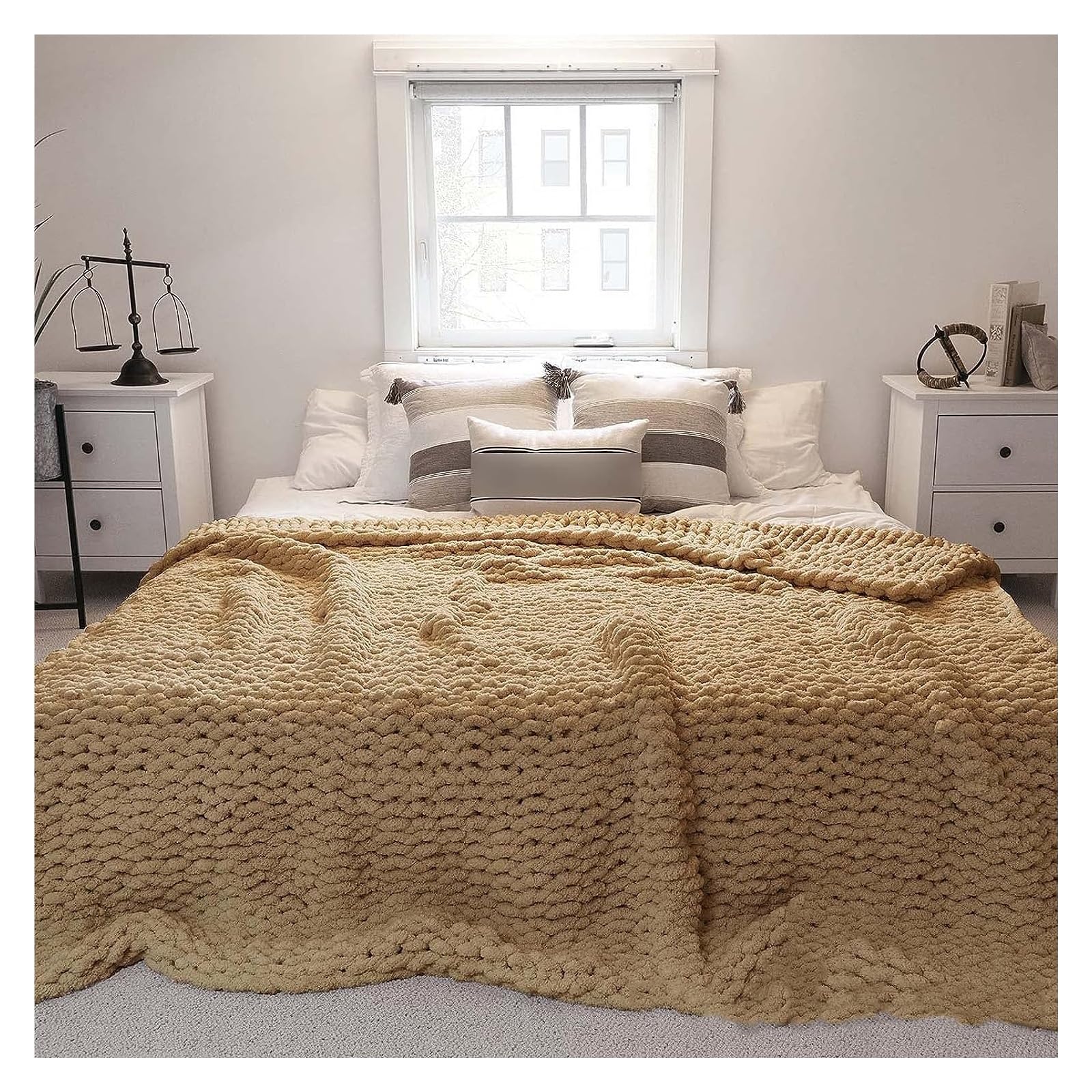 Coperta Da Tiro A Maglia Grossa Coperta In Filato Di Ciniglia Coperta Lavorata A Maglia Coperta Fatta A Mano In Maglia For Divano Letto Decorazioni For La Casa Coperta Gigante Accogliente E Spessa All