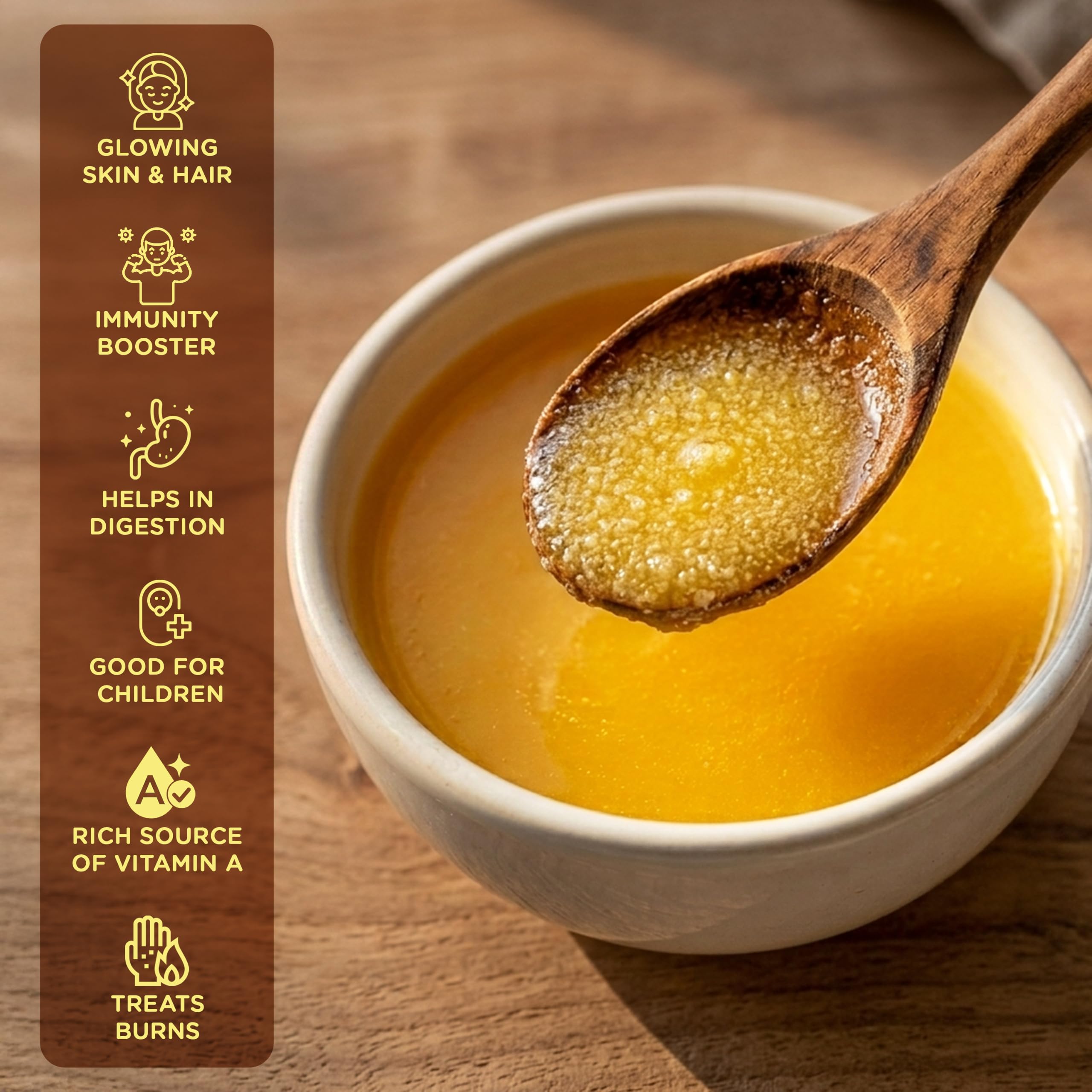 Gits Cow Ghee 200ml Carton, Shudh Desi Ghee, No Preservatives 3
