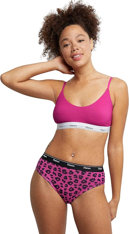 Hanes Original Women's Hi-Leg - Confezione Da 3 Mutandine Bikini, Morbide E Stretch. Taglie Dalla S Alla 2XL.