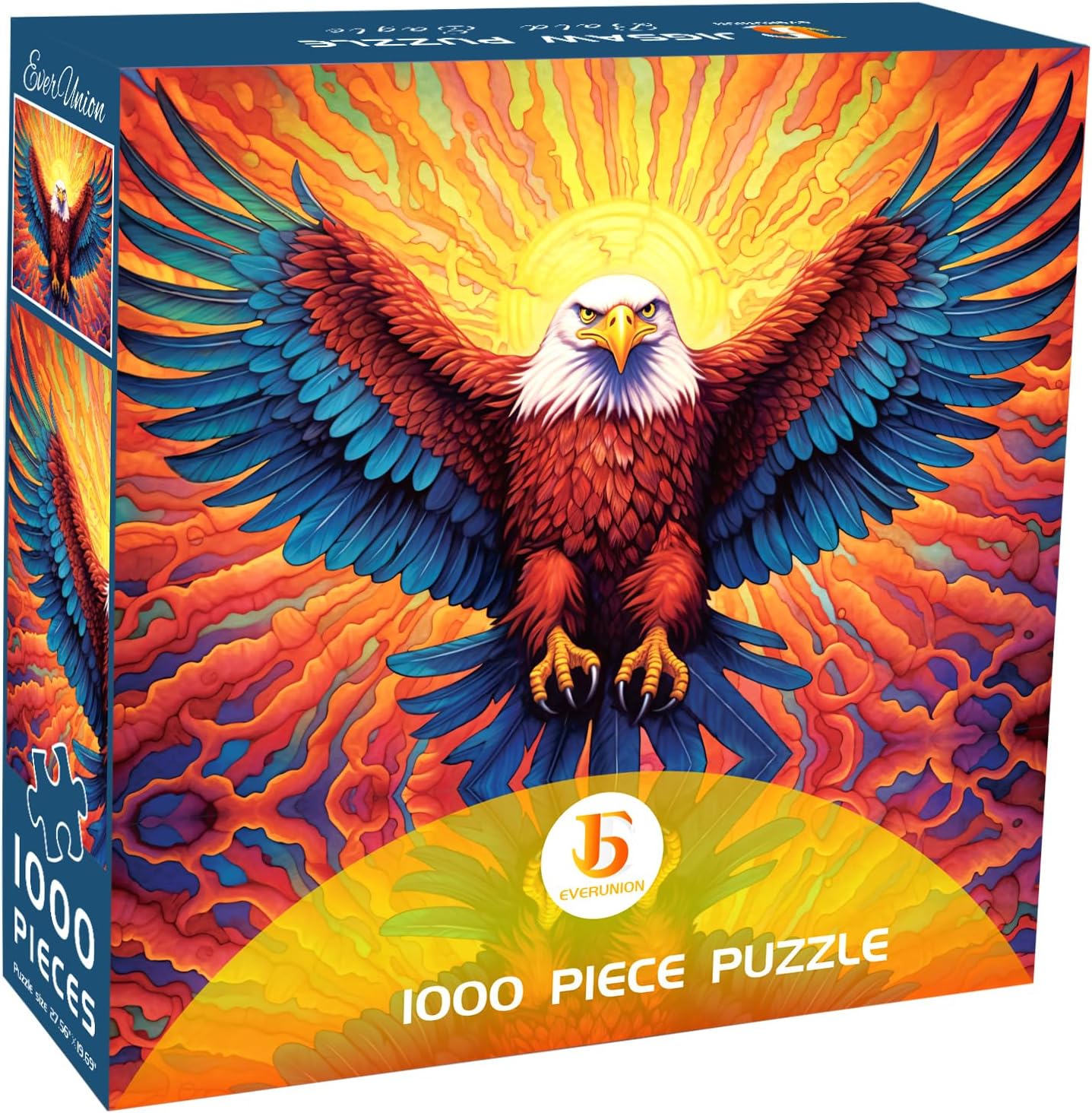 Puzzles for Adults 1000 Pieces, Majestic Bald Eagle