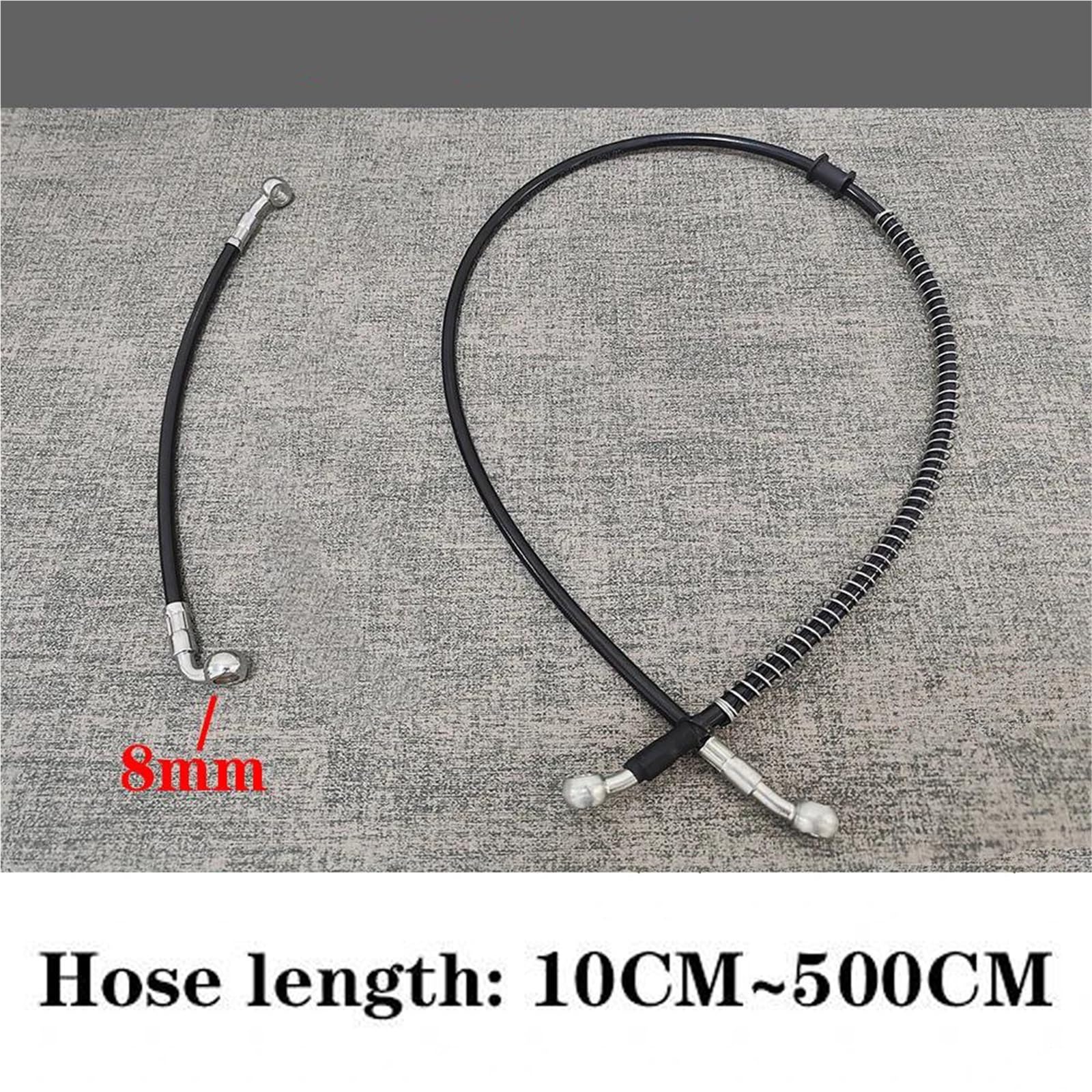 Línea de Embrague y Freno Manguera De Freno Trenzada Acero Inoxidable para Accesorios Motocicleta M8 28°-28°, 10 Cm-500 Cm(450cm)