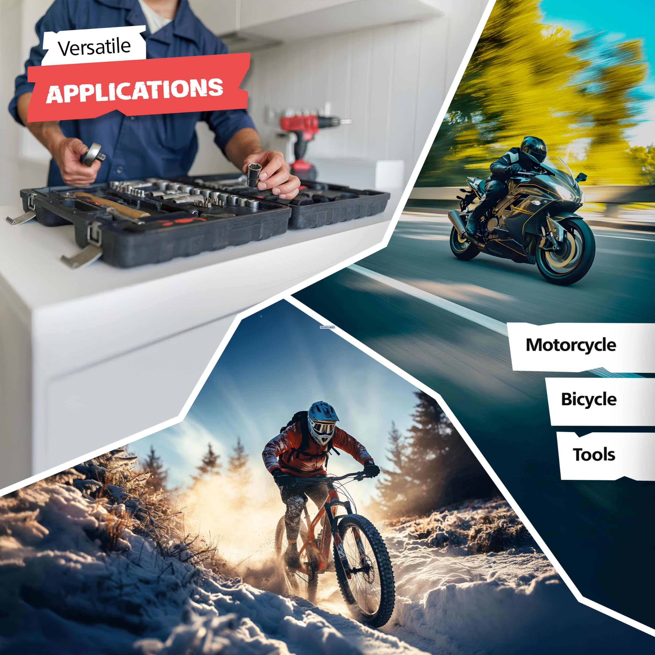 SPRINGER ZX3000 - Szczotka do łańcuchów - szczotka czyszcząca do zanieczyszczeń, oleju, tłuszczu itp. - Szczotka do łańcucha rowerowego i motocyklowego - Chroni przed zużyciem łańcucha - Szczotka z