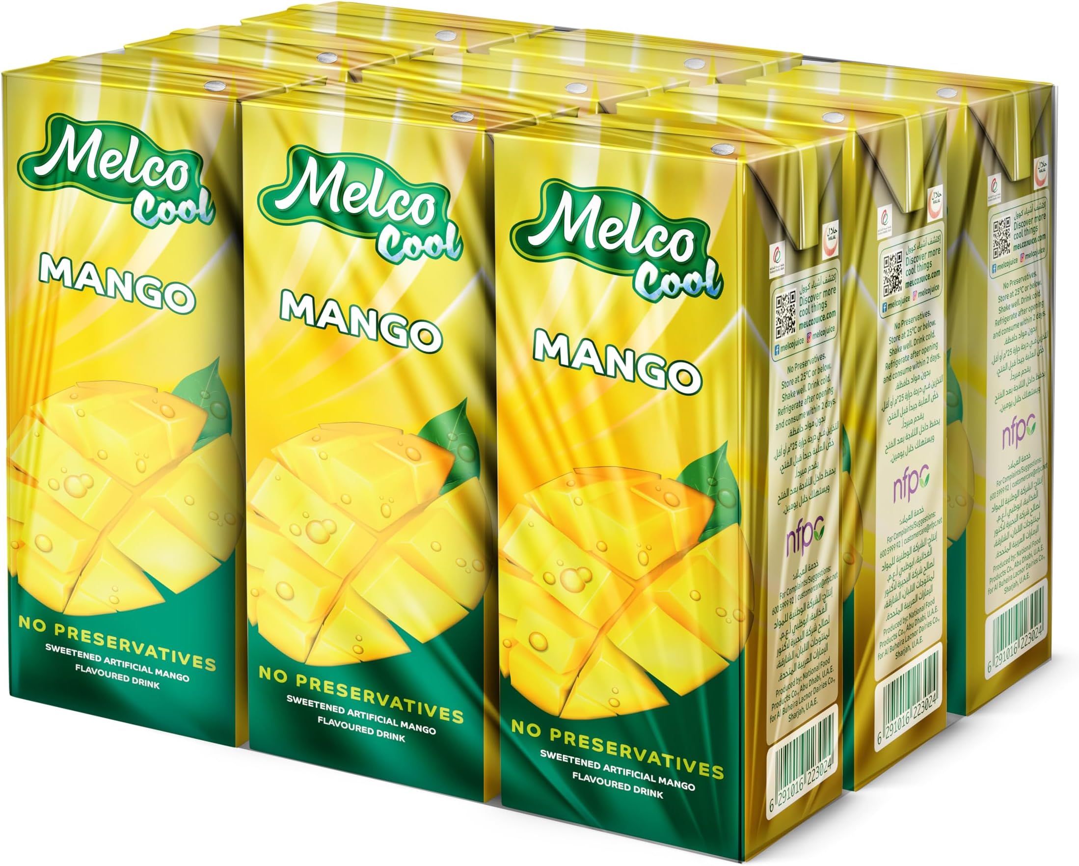 Cool Mango Drink, 9 X 250 ml, Al Buheira Lacnor