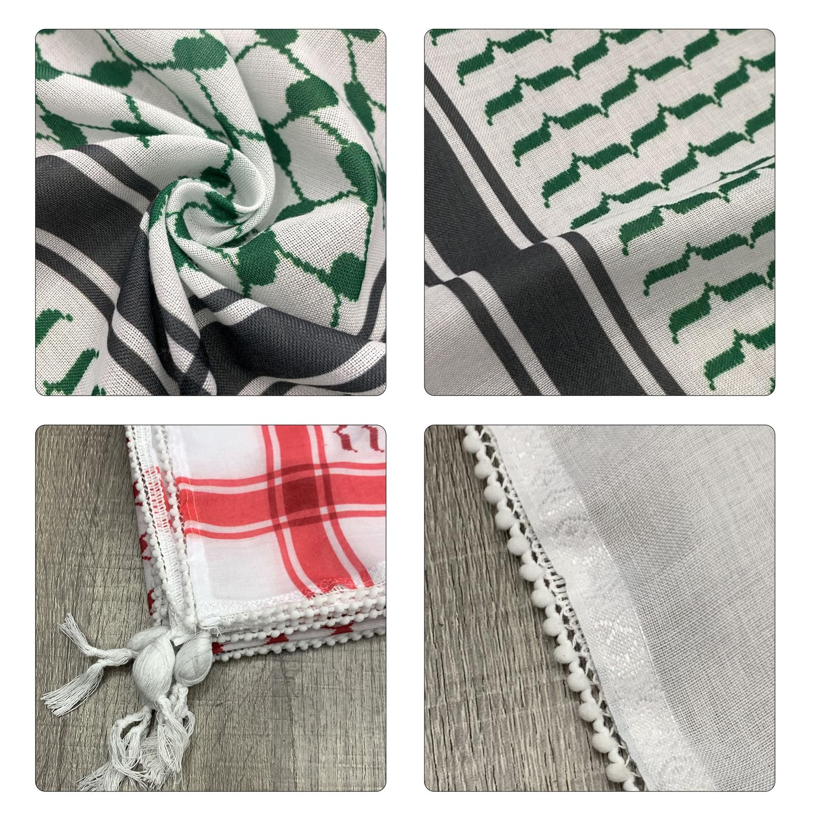 Bufanda grande para hombres y mujeres, multifuncional, unisex, shemagh, versátil para exteriores, uso diario, envoltura Keffiyeh