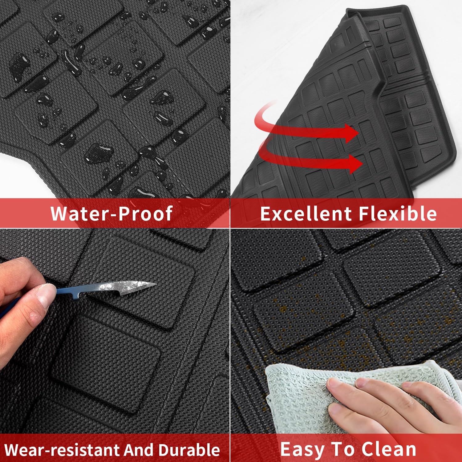 Xipoo Rocker Xipoo Cargo Liner Compatible with 2023 2024 Honda CRV Rear Trunk Mat ...