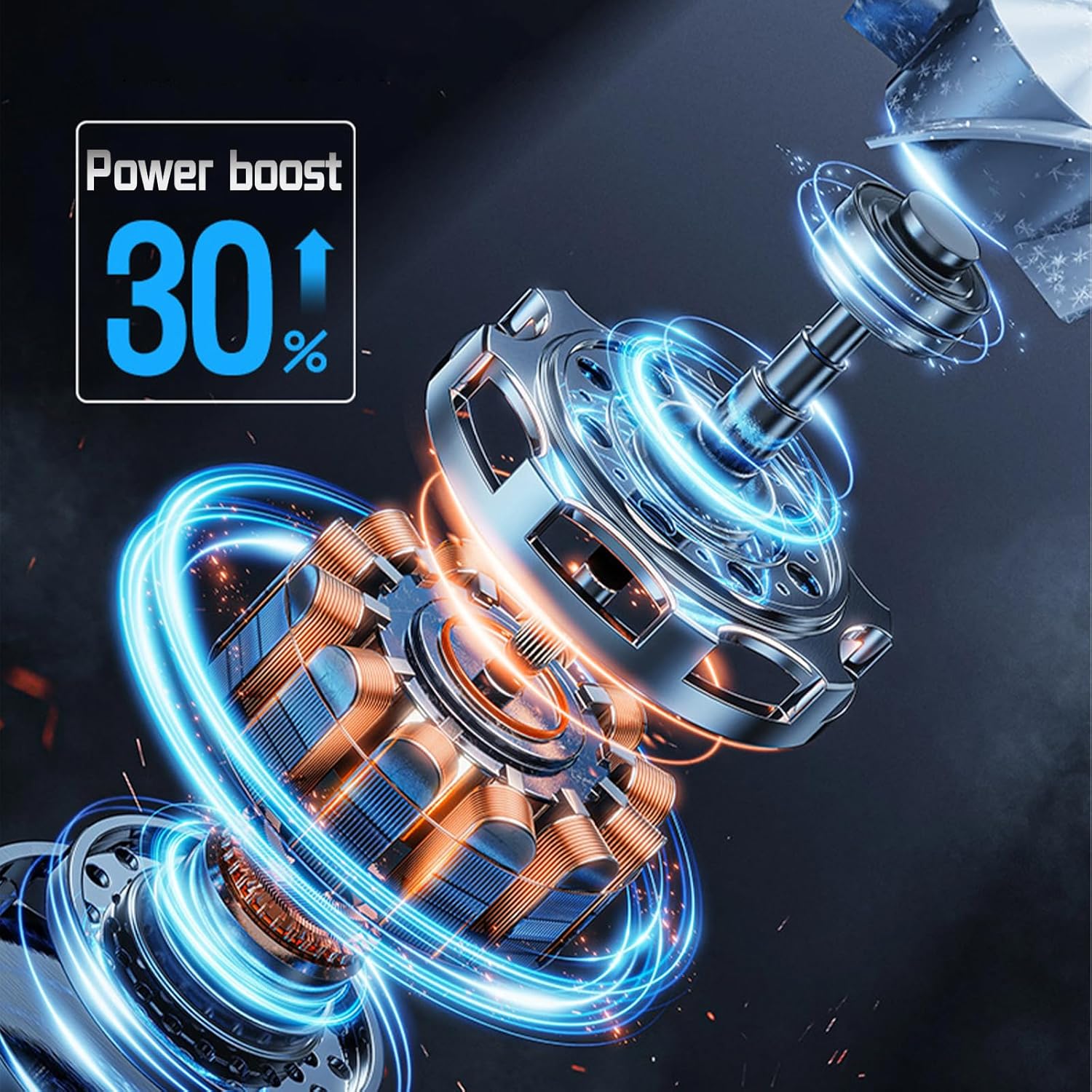 Mini Blower Cordless with 10 Battery, 21v 35000rpm Small Cordless Handheld Leaf Blower Turbo Jet Blower with Fast Battery, Charger, 3 Nozzle Accessories for Lawn Care, Garage, Patio, Car - Image 9