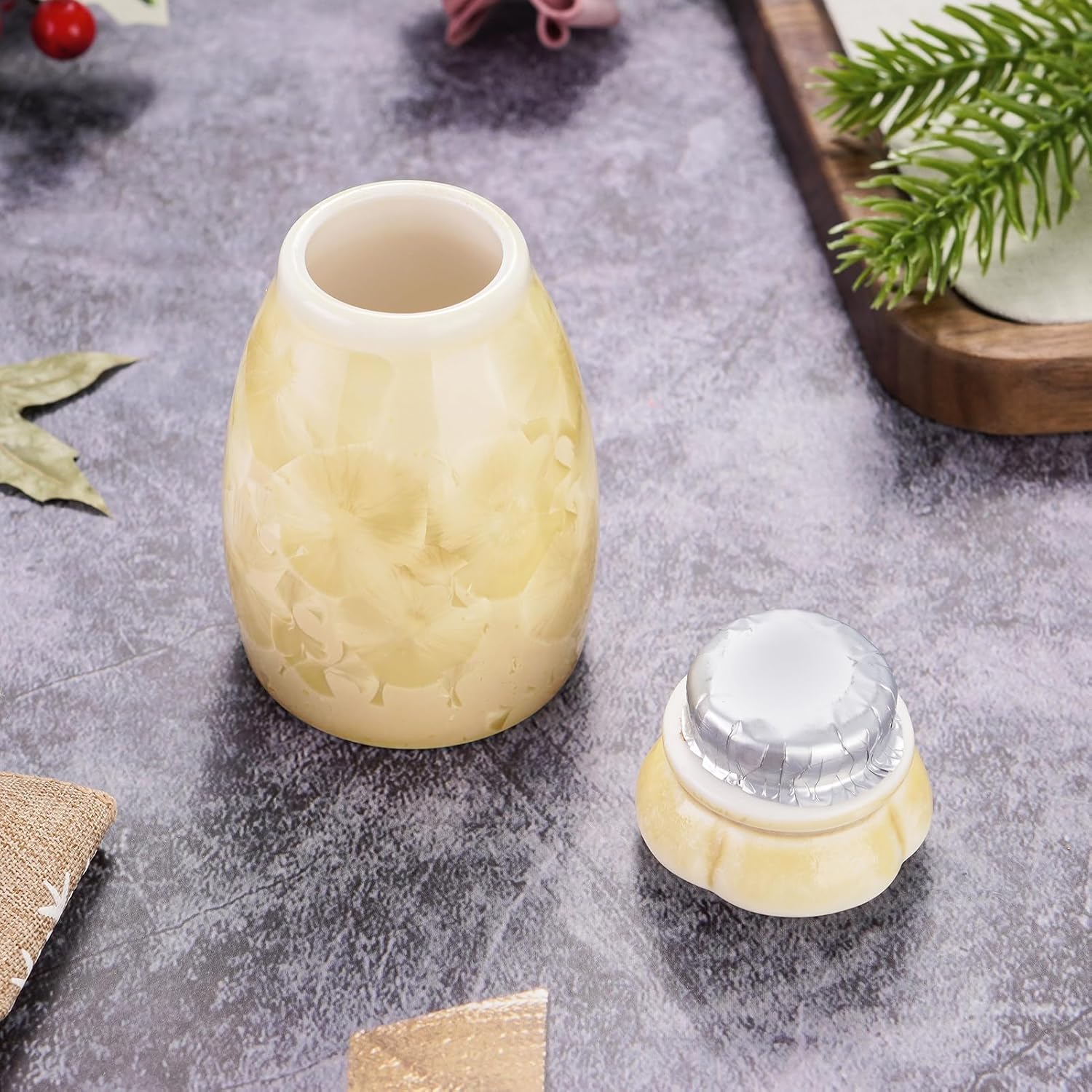 SOITIS Small Urns for Human Ashes Ceramic Keepsake Urn, Mini Urns for Ashes, Memorial Urns for Funeral or Home Cremation Urns for Human Ashes for Women Man - Image 4