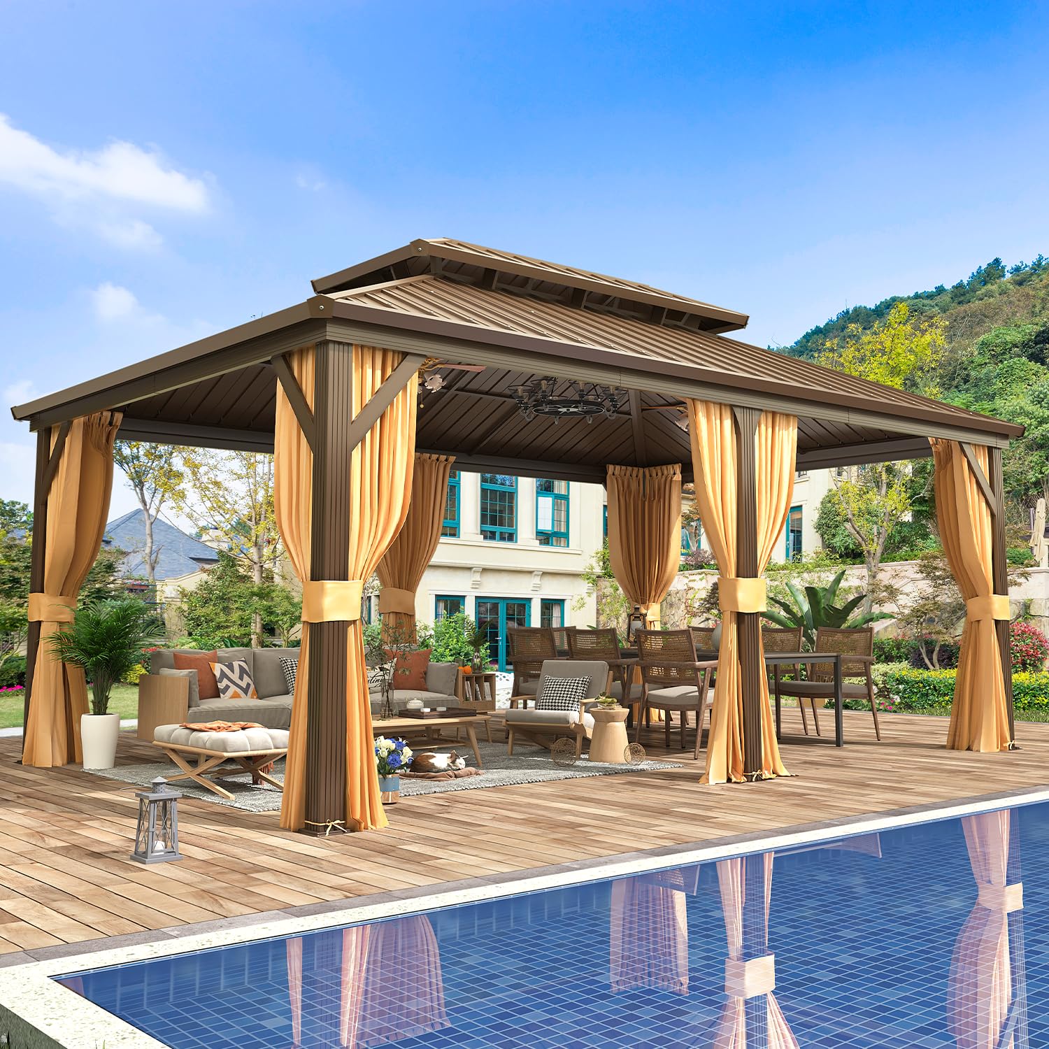EROMMY 12x18 Hardtop Gazebo