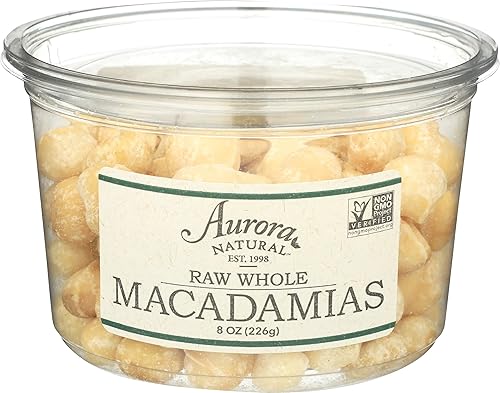 Aurora Products Nueces de macadamia crudas 8 onzas