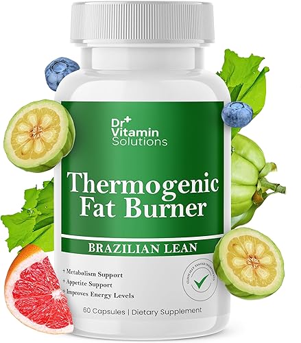 Dr Vitamina Termogénico Quemador de Grasa Brasileña Lean, Vitaminas para Pérdida de Peso, Reductor de Cintura y Suplementos para Hinchazón 60