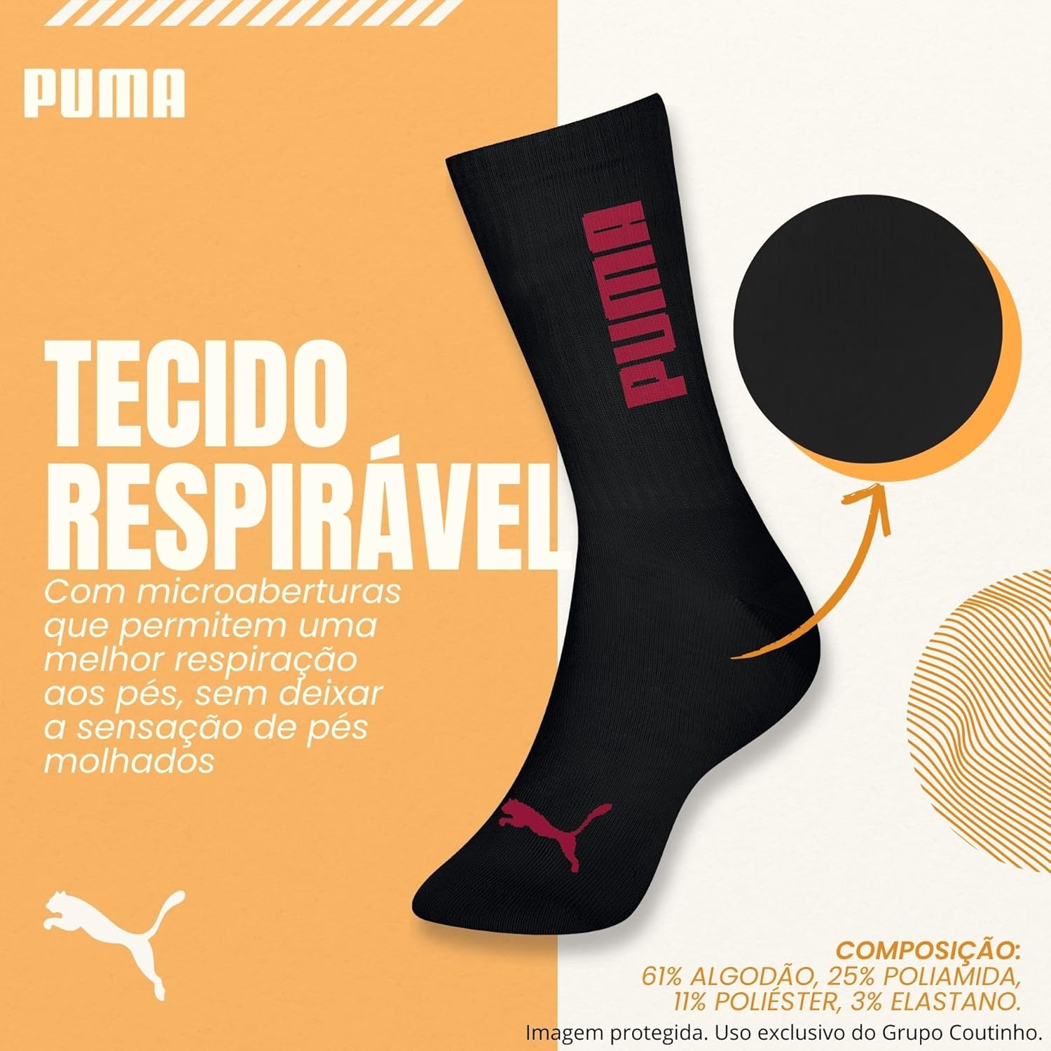Meia Puma Cano Alto Masculina Esportiva Academia Original em promoção! Veja a oferta e mais achadinhos de Moda íntima 3 Hoje é o melhor dia para comprar Meia Puma Cano Alto Masculina Esportiva Academia Original com aquele preço maroto! Promoção! Aproveite a oferta! 3