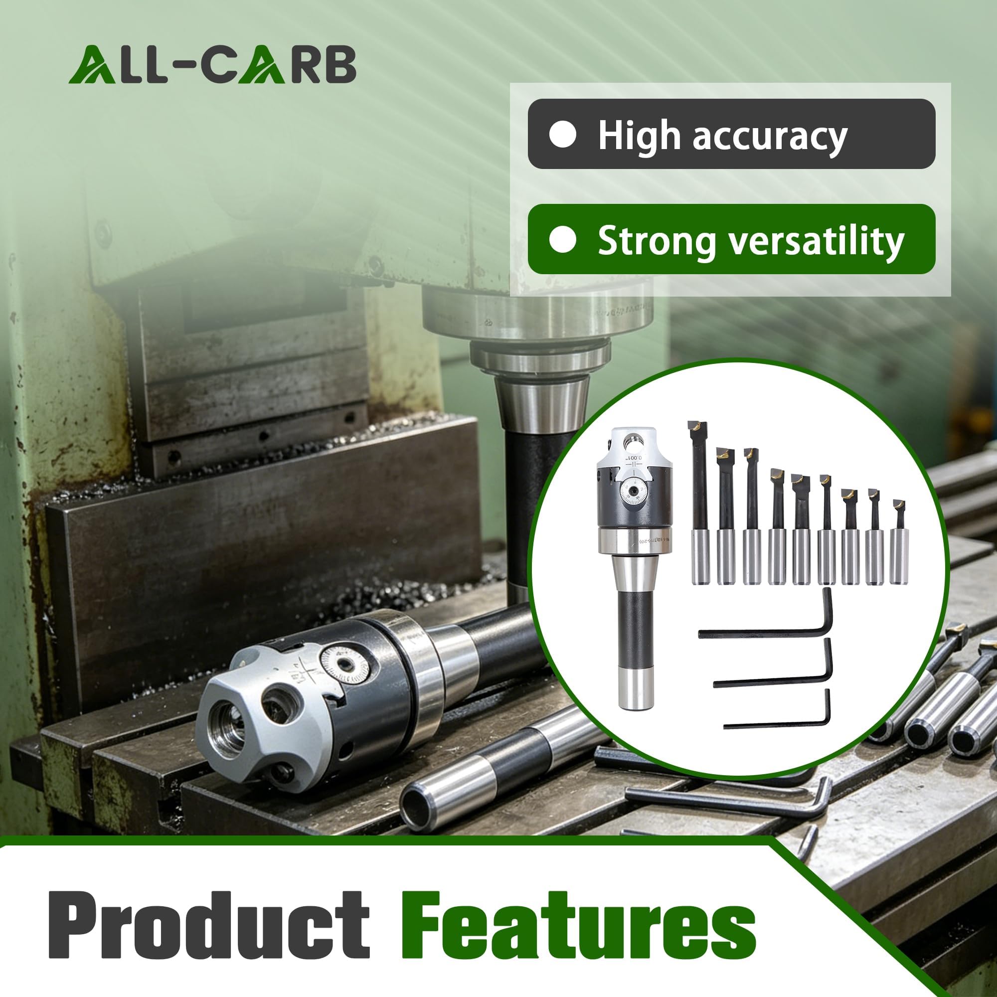ALL-CARB Boring Bars - Carbide Boring Head Set -2