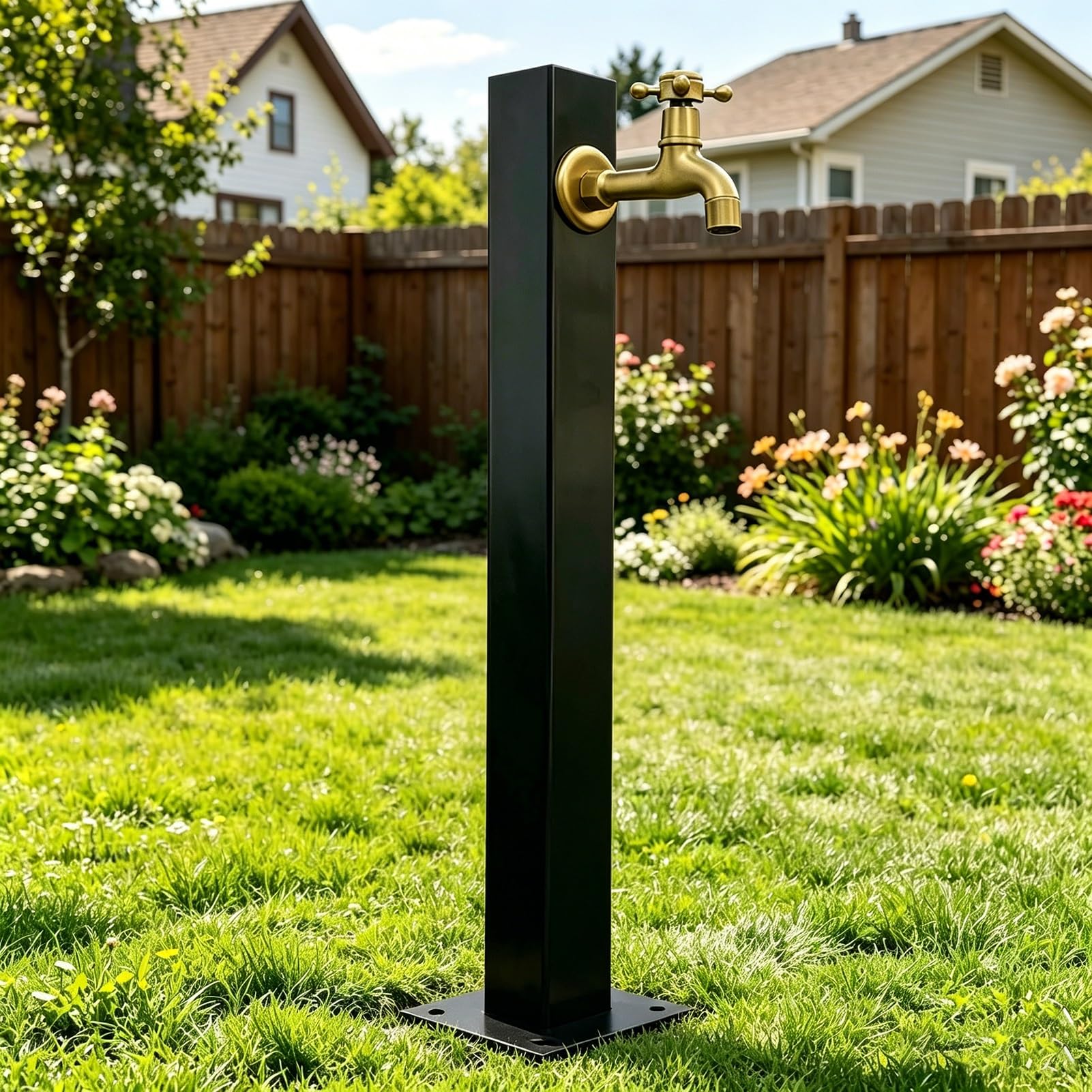 Lonmrrton C Outdoor Faucet Yard Hydrant, Vertical Garden Water Olumn 304 Stainless Steel Standing Water Tap For Ourtyard Irrigation And Watering