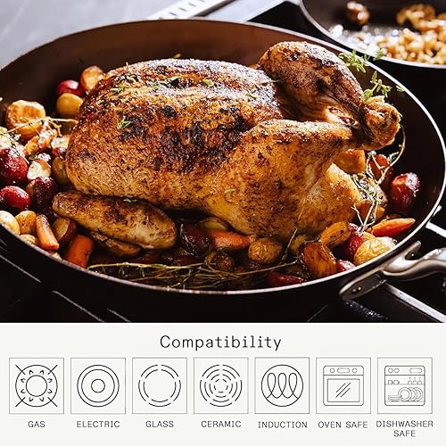 Miniatura 4 de Made In Utensilios de cocina – 3 piezas (incluye 8, 10 pulgadas, 12 pulgadas) sartén de acero al carbono azul sazonado – (como hierro fundido, pero