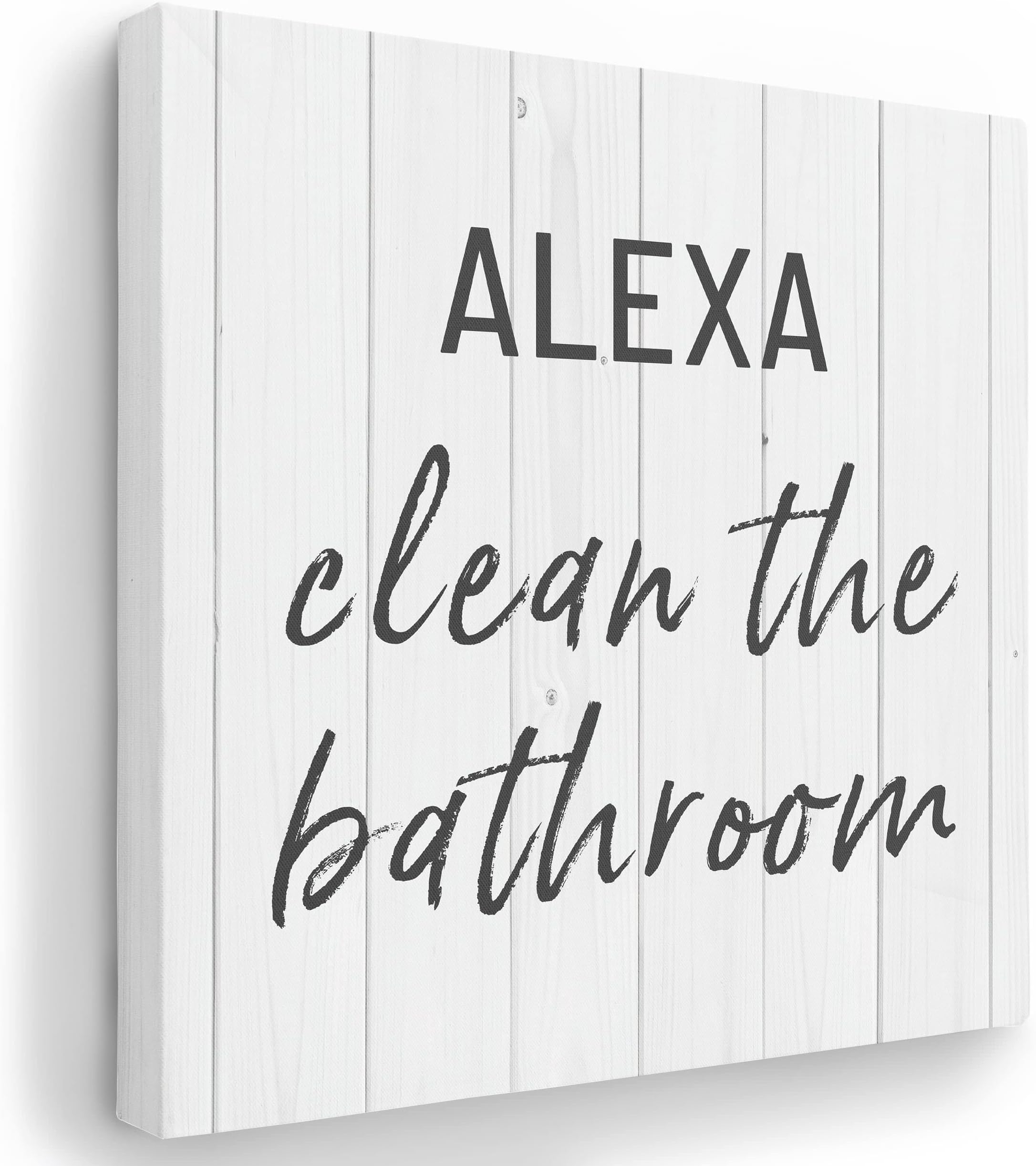Amazon.com : InsightOut Funny Bathroom Signs | Canvas Bathroom Wall ...