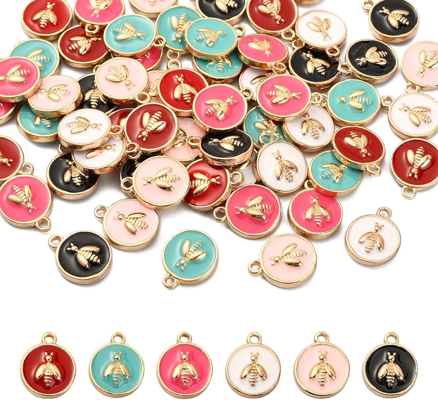 DanLingJewelry Colorful Enamel Pendants Cute Enamel Charms for Jewelry Making DIY Accessories - Image 3