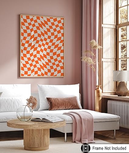 Miniatura 6 de Monem Art Groovy - Póster a cuadros retro - Arte Trippy y Preppy - Diseño de pared chic bohemio Funky - Arte estético - Decoración moderna de cocina