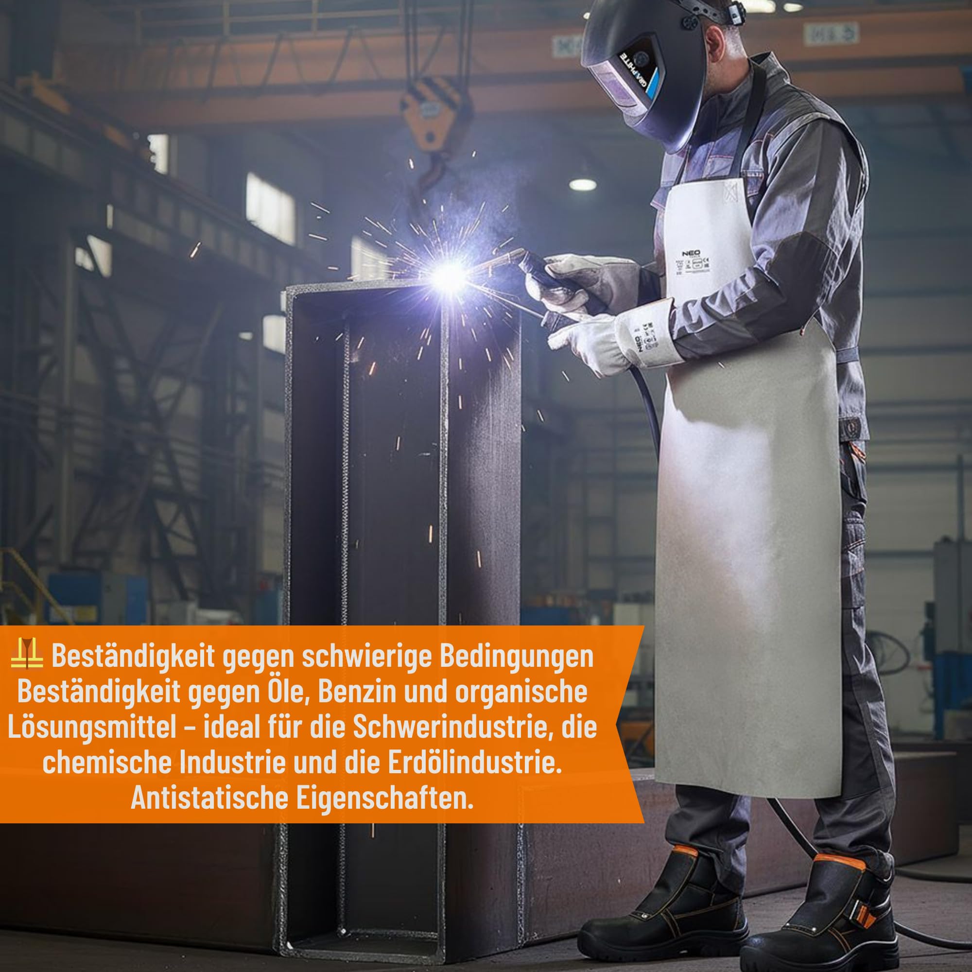 NEO TOOLS Zapatos de seguridad para hombre, antideslizantes, de piel, botas de trabajo, transpirables, ligeras, botas de trabajo, zapatos de seguridad, zapatos de soldador, talla 39-47