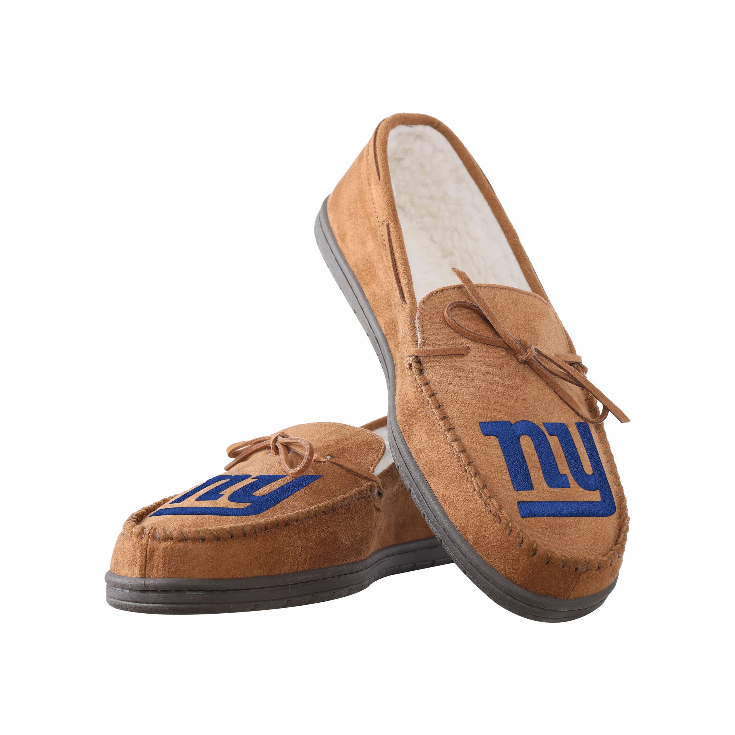 FOCO New York Giants NFL - Mocasines con logo del equipo para hombre, talla M
