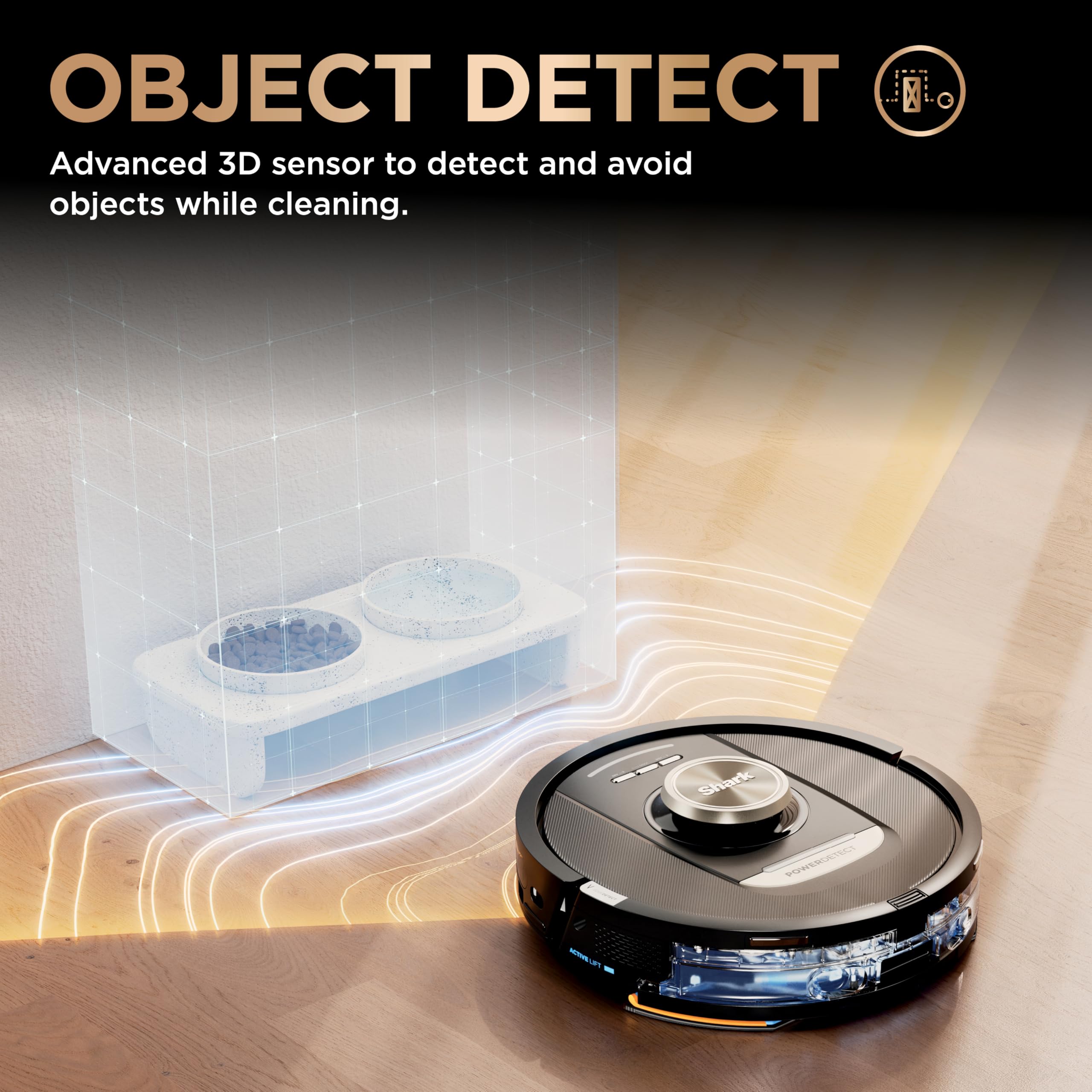 Shark PowerDetect NeverTouch Pro Robot Vacuum & Mop, Black,AV2800ZEBK view 9
