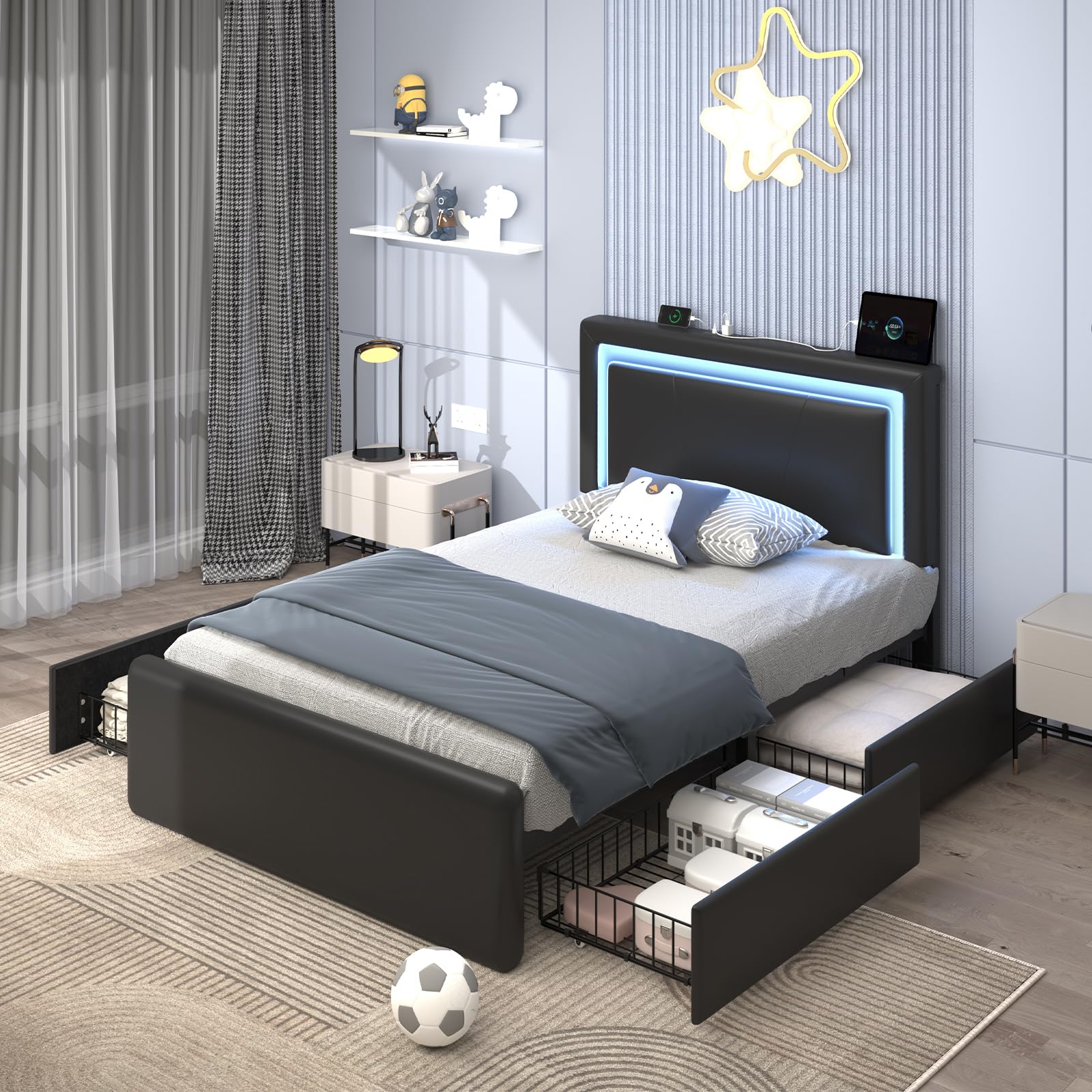 E-Motie Twin Bed Frame