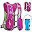 Azarxis Hydration Running Vest Backpack Pack 5.5L for Women and Men Jogging Trail Race Marathon Cycling Hiking (Rose Red with 2L Water Bladder)