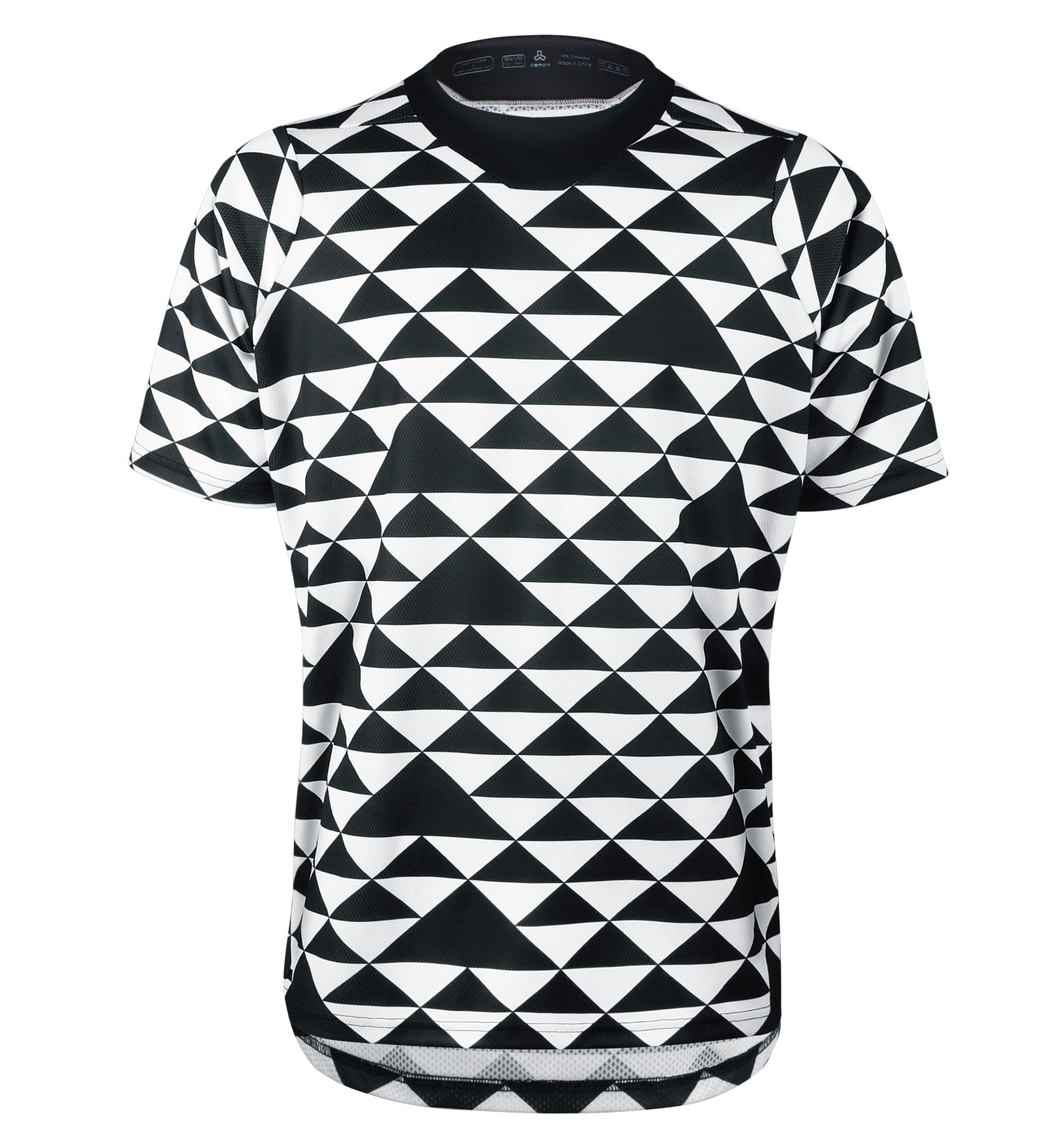 MTB Mountain Bike Jersey, Short Sleeve Biking Shirts for Down Hill BMX Fishing Motor Cycle