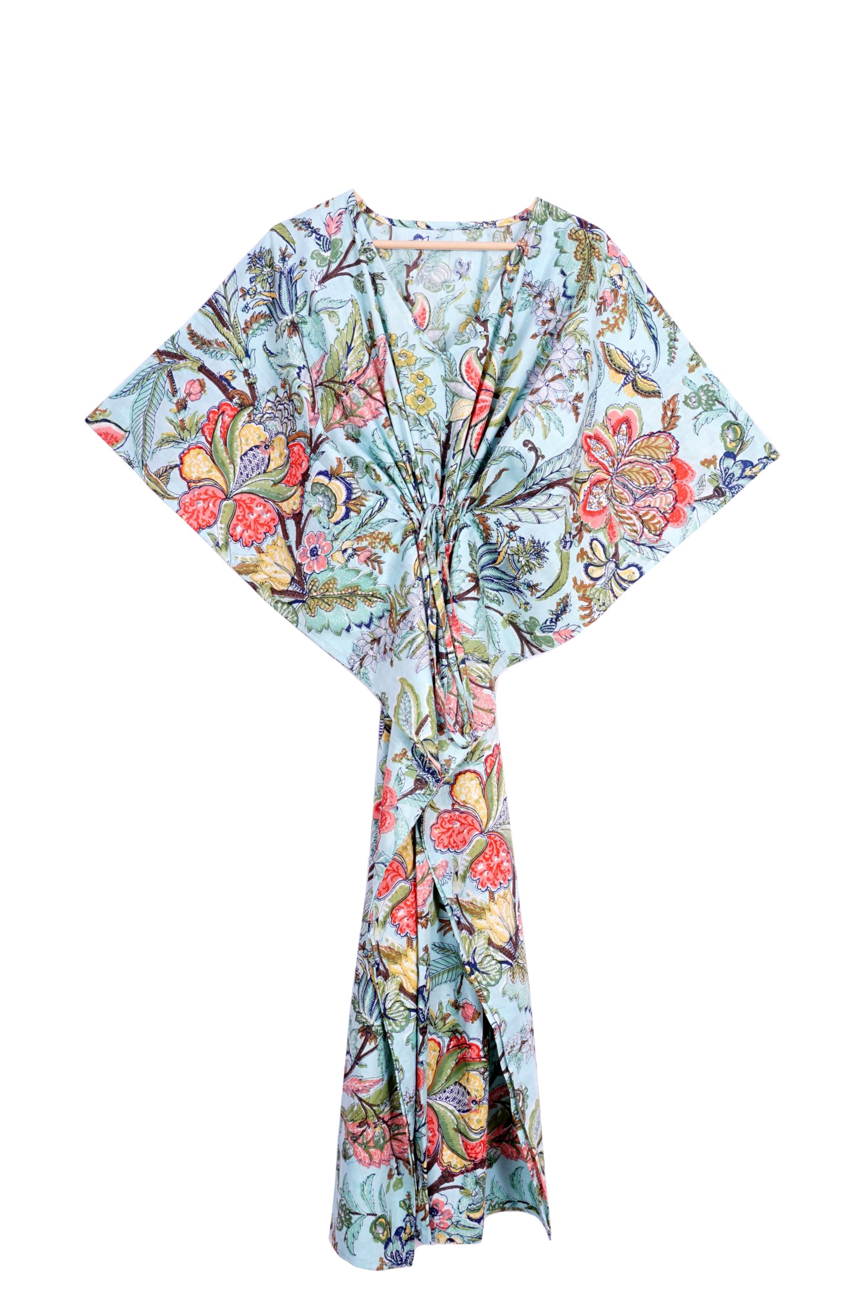 100% Cotton Kaftan Maxi Dress