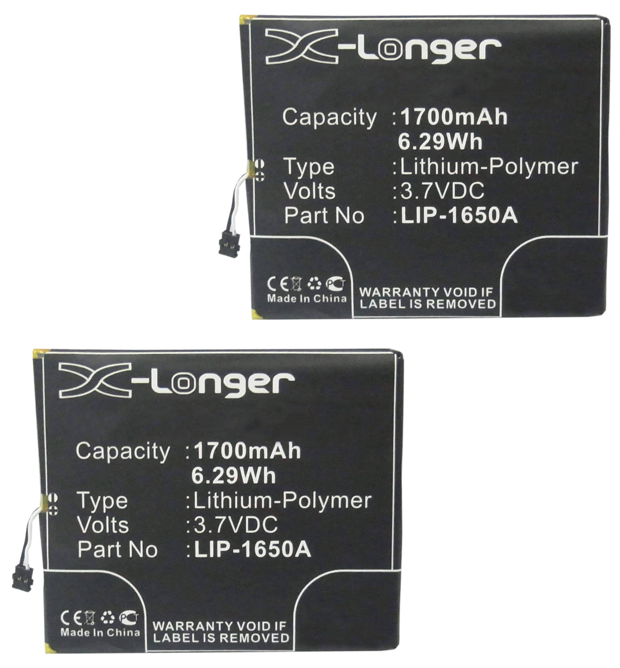 Synergy Digital Wireless Router Batteries, Works with Clear Spot Spot Photon Platinum Edition Wireless Router, (Li-Pol, 3.7V, 1700 mAh), Combo-Pack Includes: 2 x SDWR-P1555 Batteries