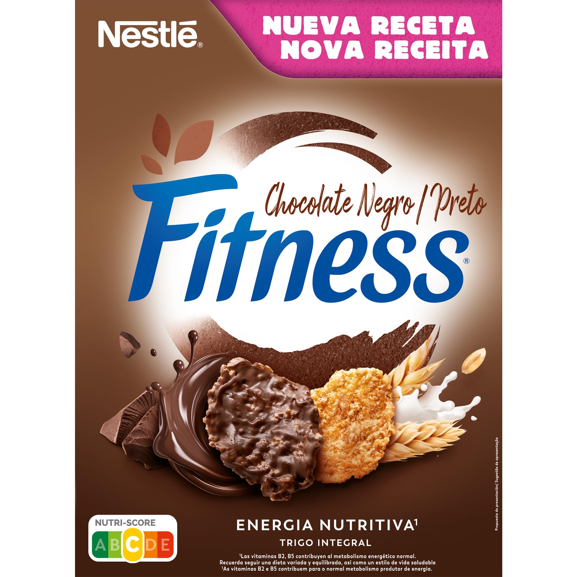Cereales Nestlé Fitness Chocolate Negro - 1 paquete de 375 g