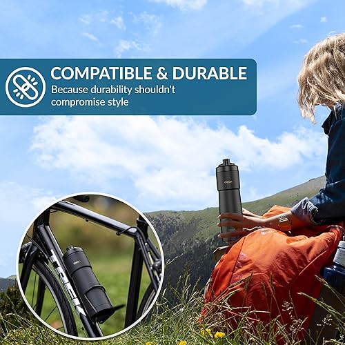 Miniatura 6 de Botellas de agua para bicicleta, botella de agua aislada para bicicleta, boquilla fácil de limpiar, fácil de apretar, botella de agua para ciclismo