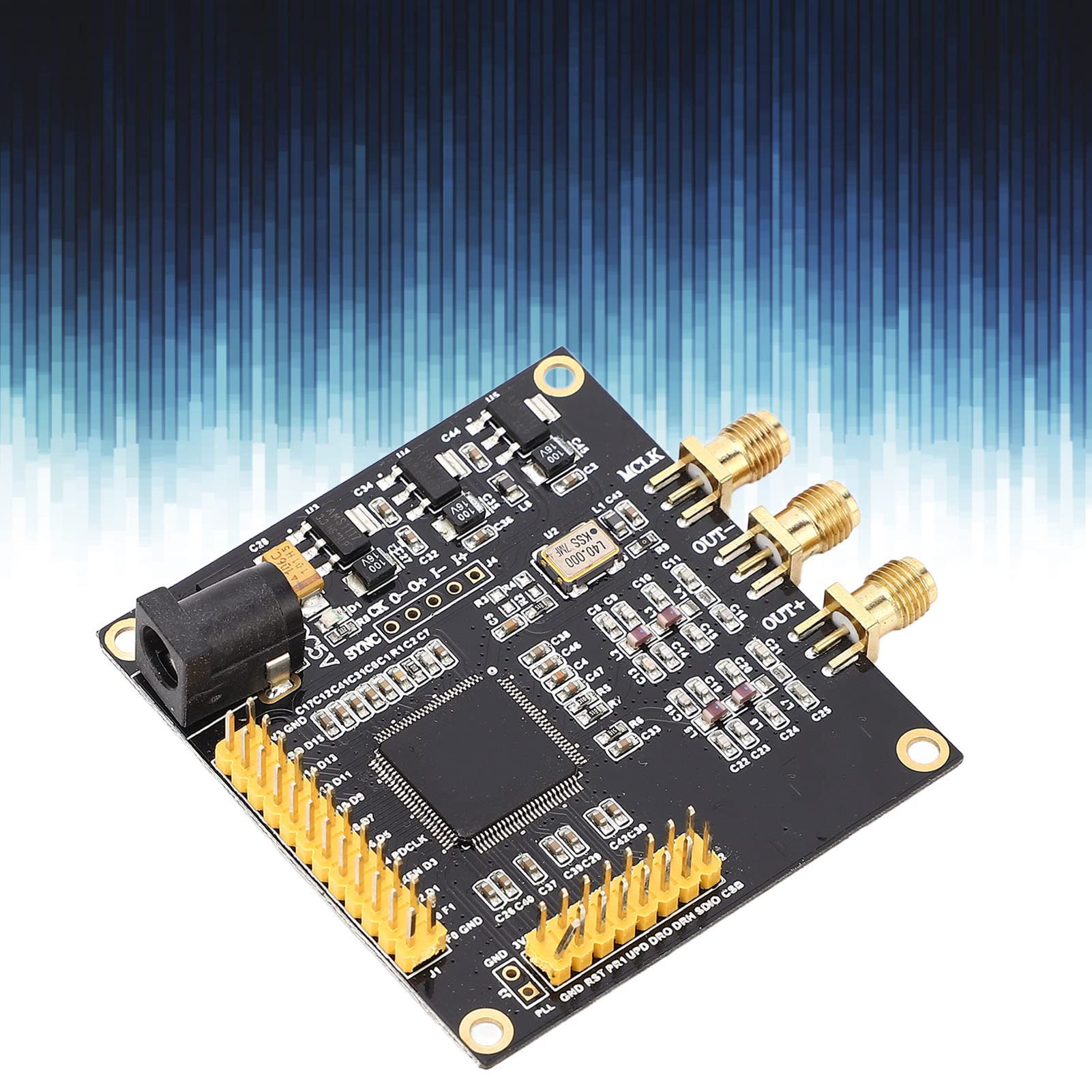 Walfront Modulo Generatore di Segnale DDS Sorgente AD9910 Scheda di Sviluppo Misuratore Sintetizzatore di Frequenza Digitale Diretto con Funzione, con Sintetizzatore Eccellente, Uscita Analogica,