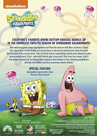 Spongebob Squarepants The Complete Twelfth Season Amazon Co Uk Nickelodeon Dvd Blu Ray