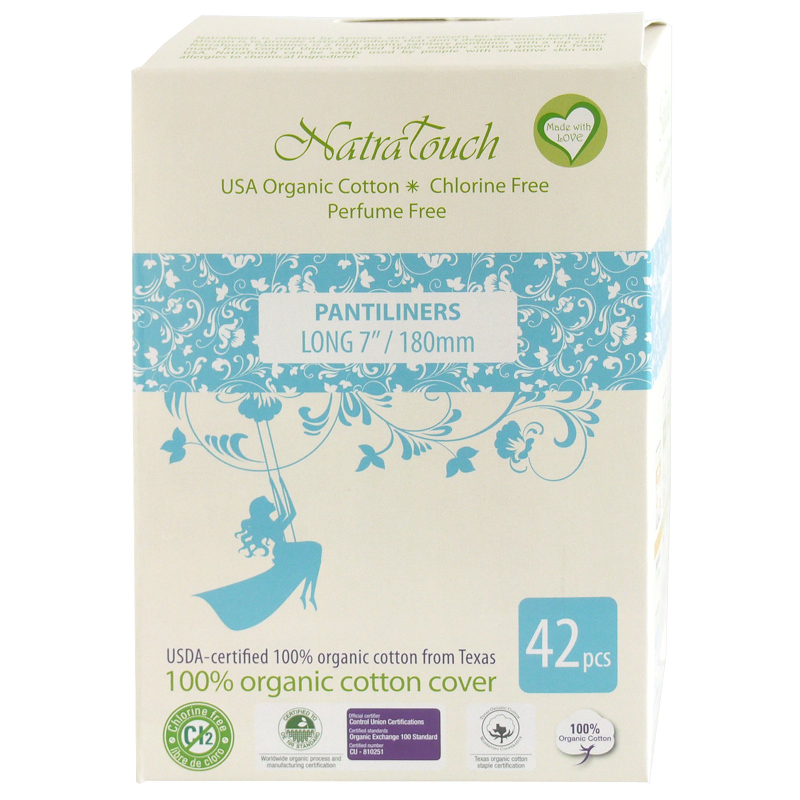 Buy Natratouch Cotton Panty Liners (Long Panty Liner) Online at