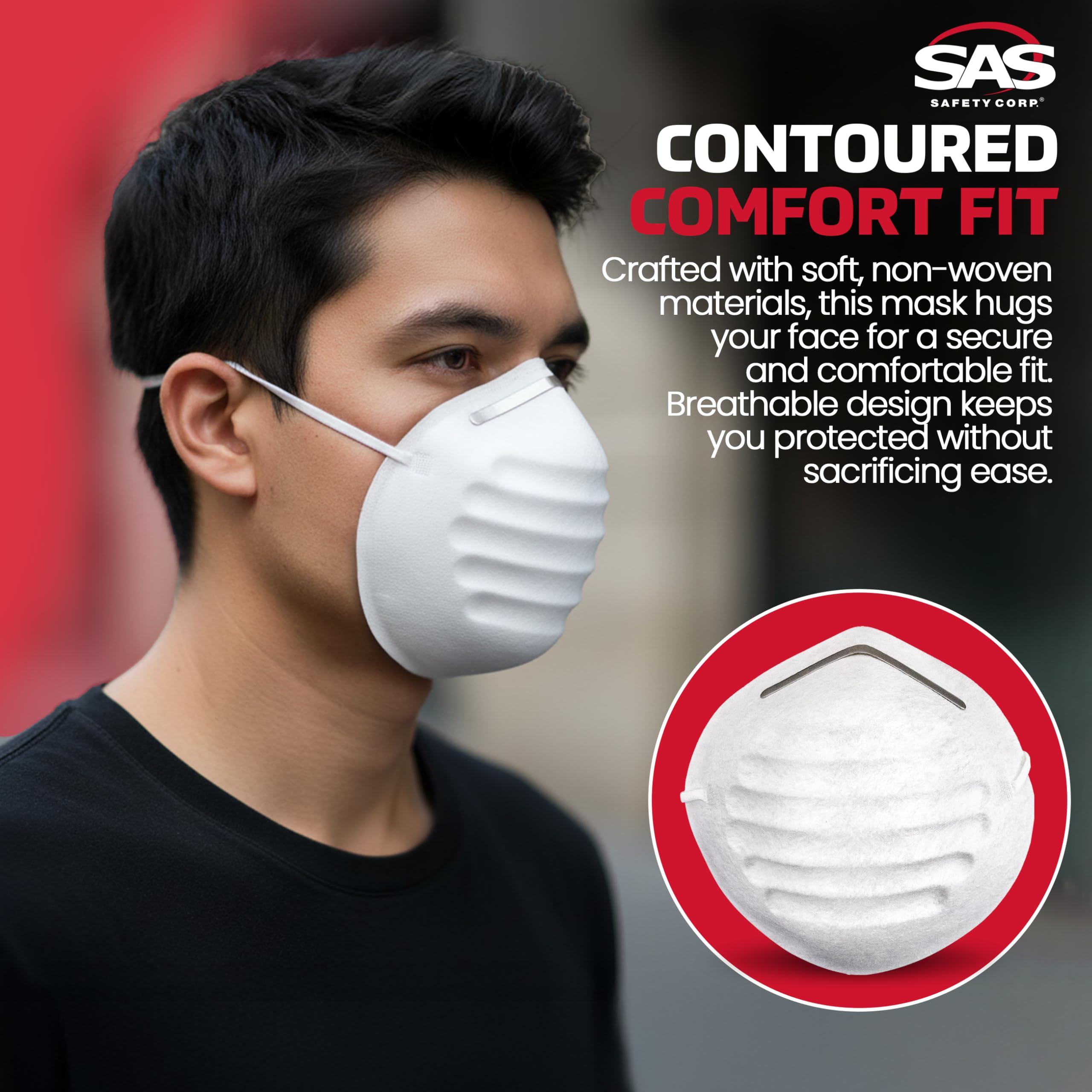 Sas Safety Corporation 2985 Nuisance Dust Mask 50 Count by SAS Safety Corporation
