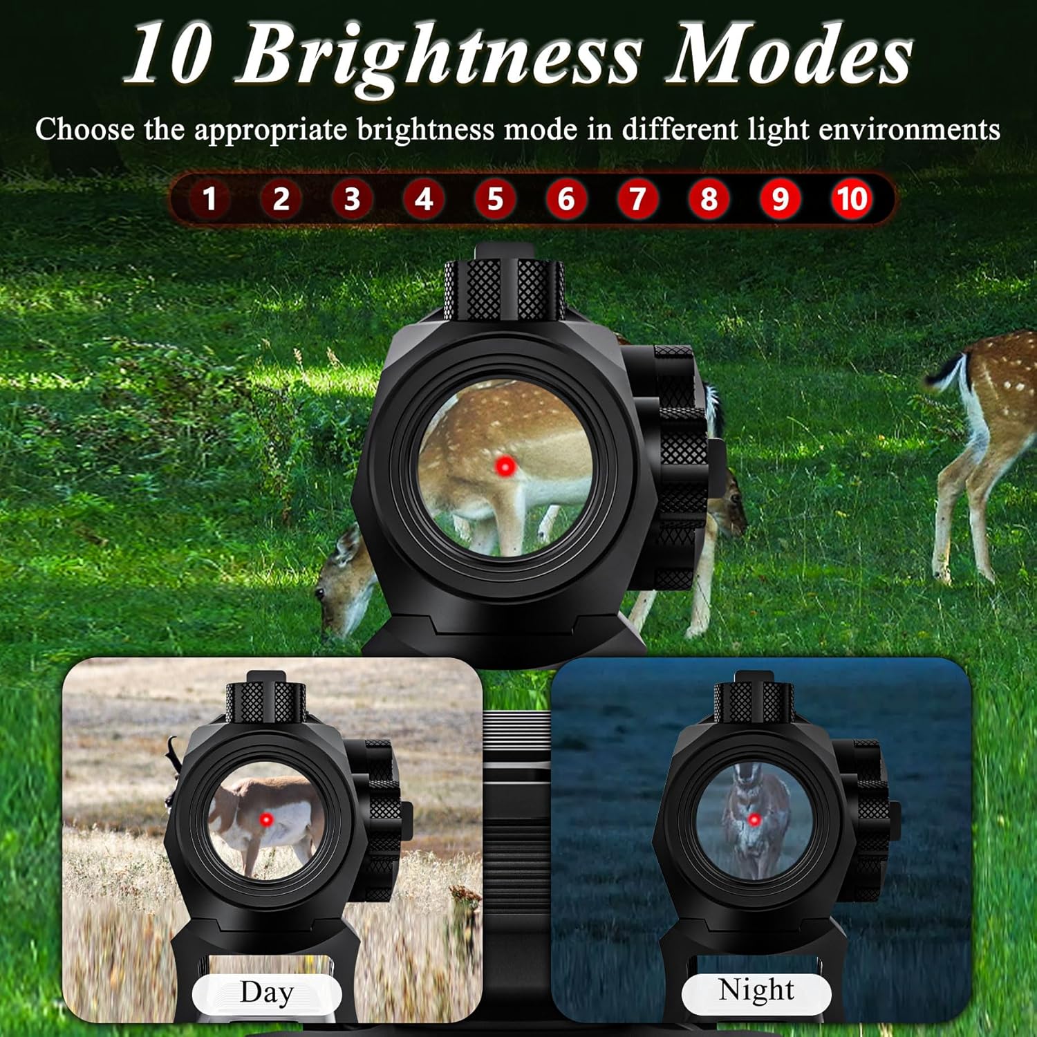 Red Dot Sight,2 MOA Red Gun Sight,1x20mm for Pistol and Rifle Red Dot Optics Shake Wake Rifle Scopes for Durable Waterproof Outdoor Gun