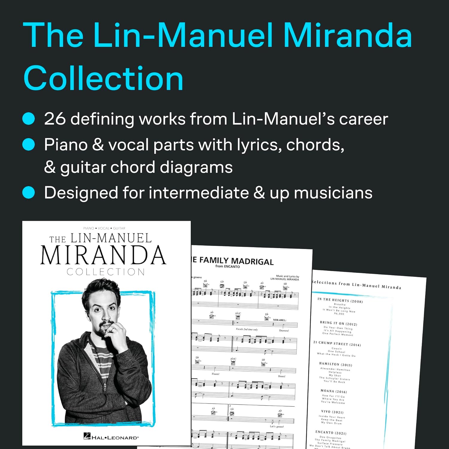 The Lin-Manuel Miranda Collection: Piano/Vocal/Guitar Songbook      Paperback – September 1, 2022