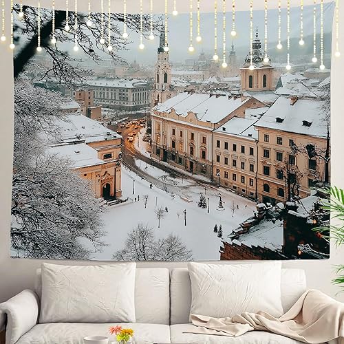 Miniatura 14 de Shrahala Palm Trees Los Angeles - Tapiz psicodélico grande para dormitorio y sala de estar (51.2 x 59.1 pulgadas, azul 1)