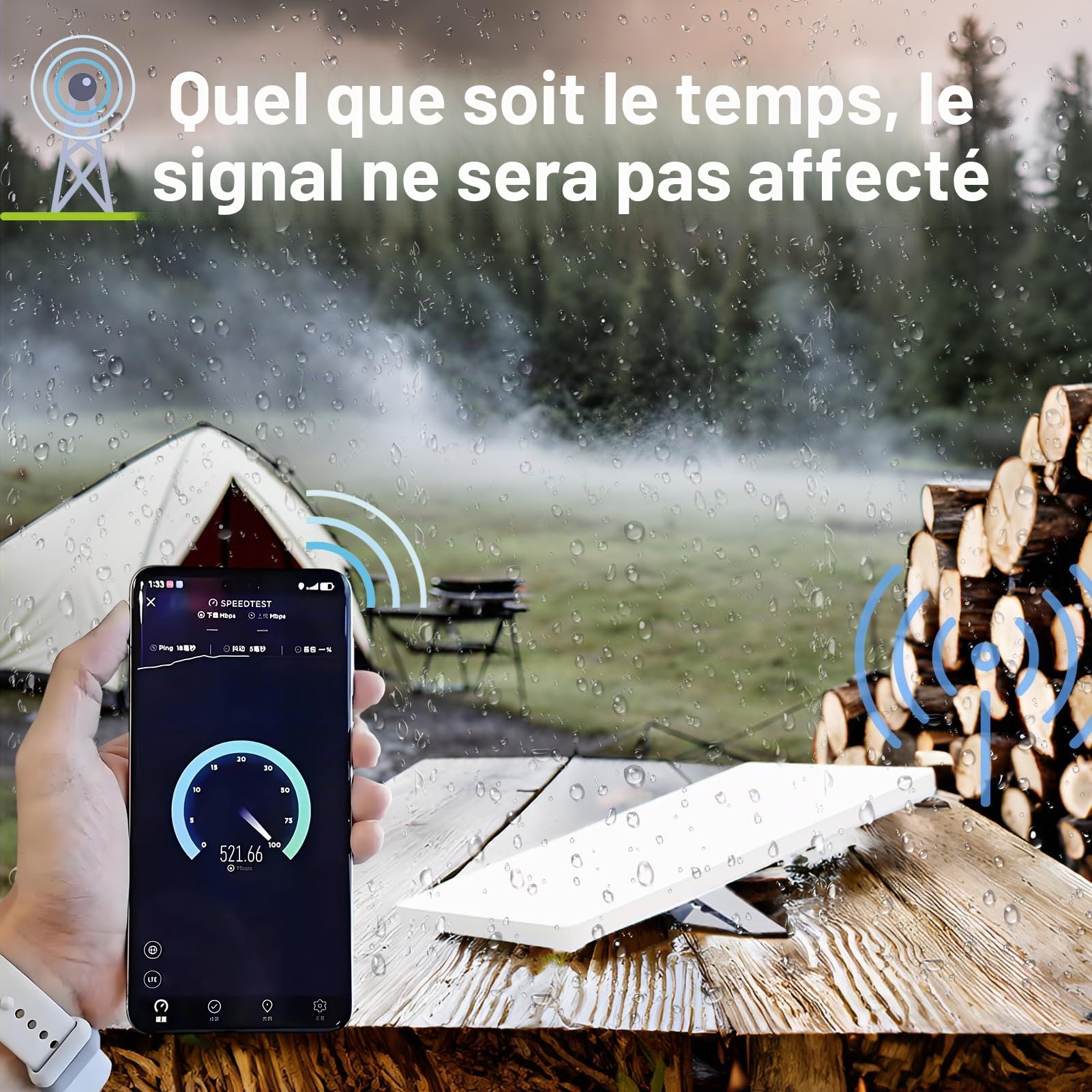 Starlink Mini Housse de Protection Starlink en Silicone étanche, Durable, Mini Accessoires Starlink pour activités de Plein air et Voyages