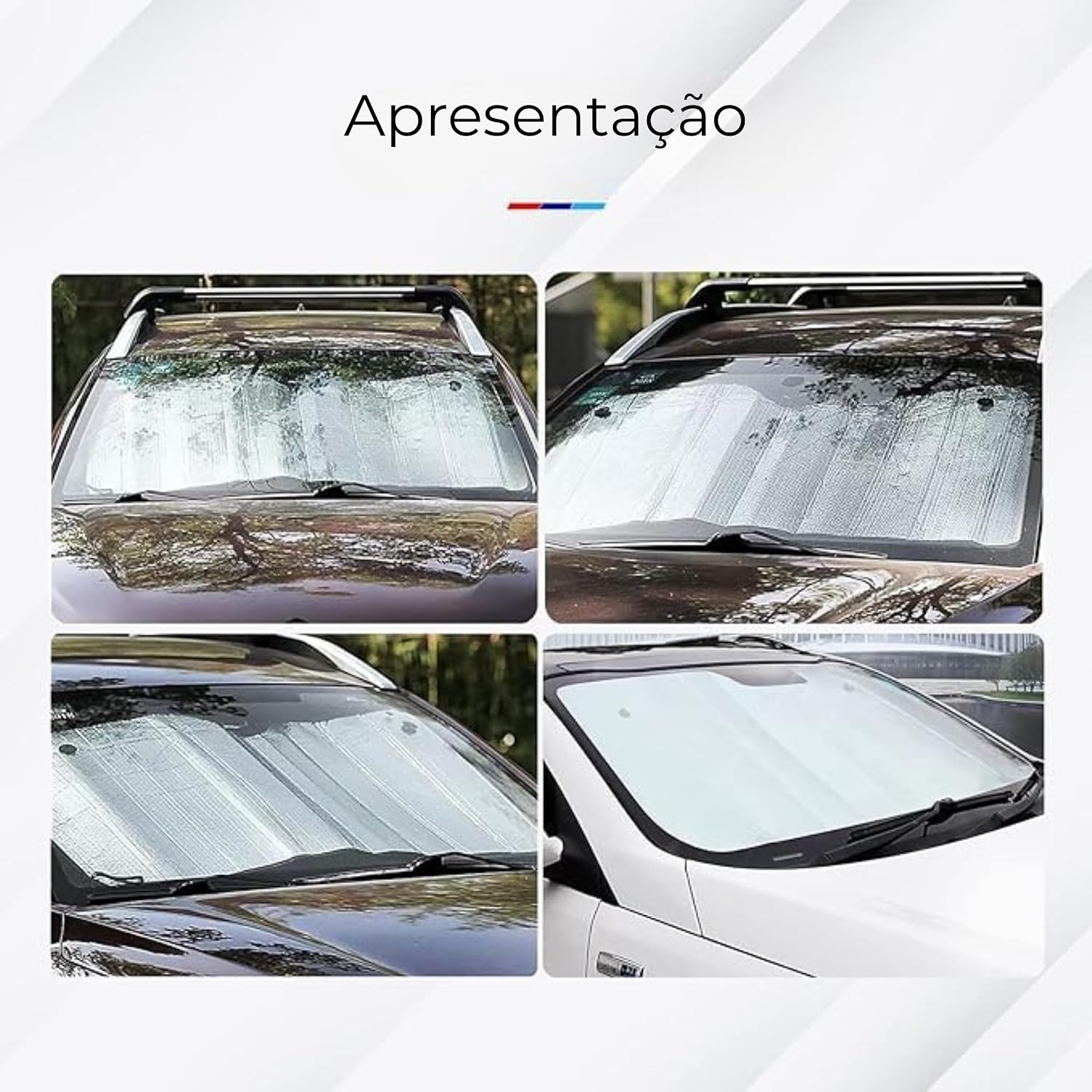 Protetor Solar de Para-Brisa - Proteção Eficaz Contra Raios UV e Calor