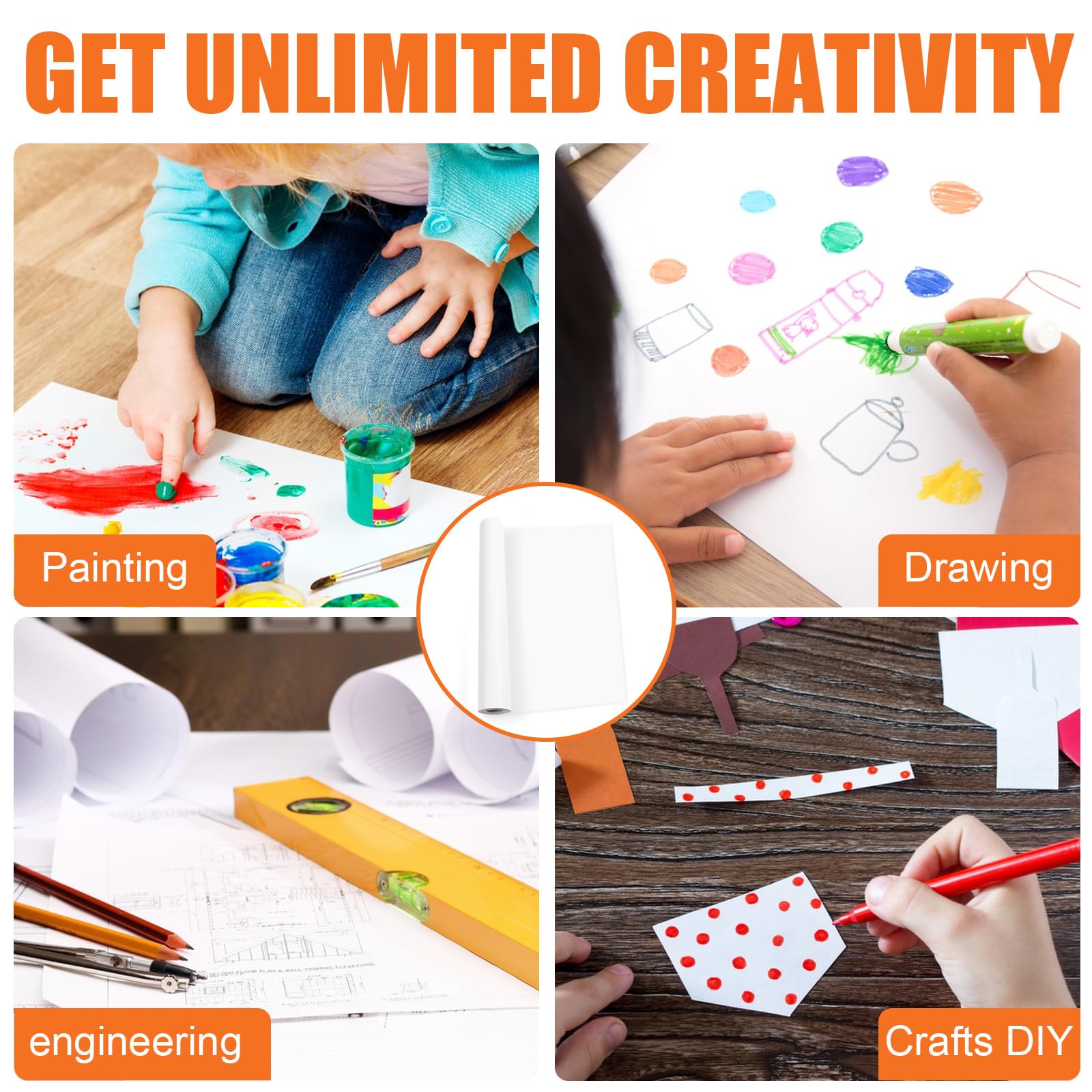 ROULEAU DE PAPIER POUR CHEVALET