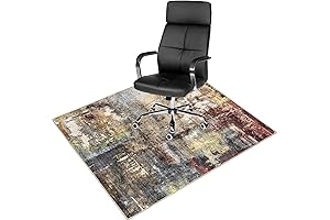 Anidaroel Office Area Rug for Rolling Chair 48x60