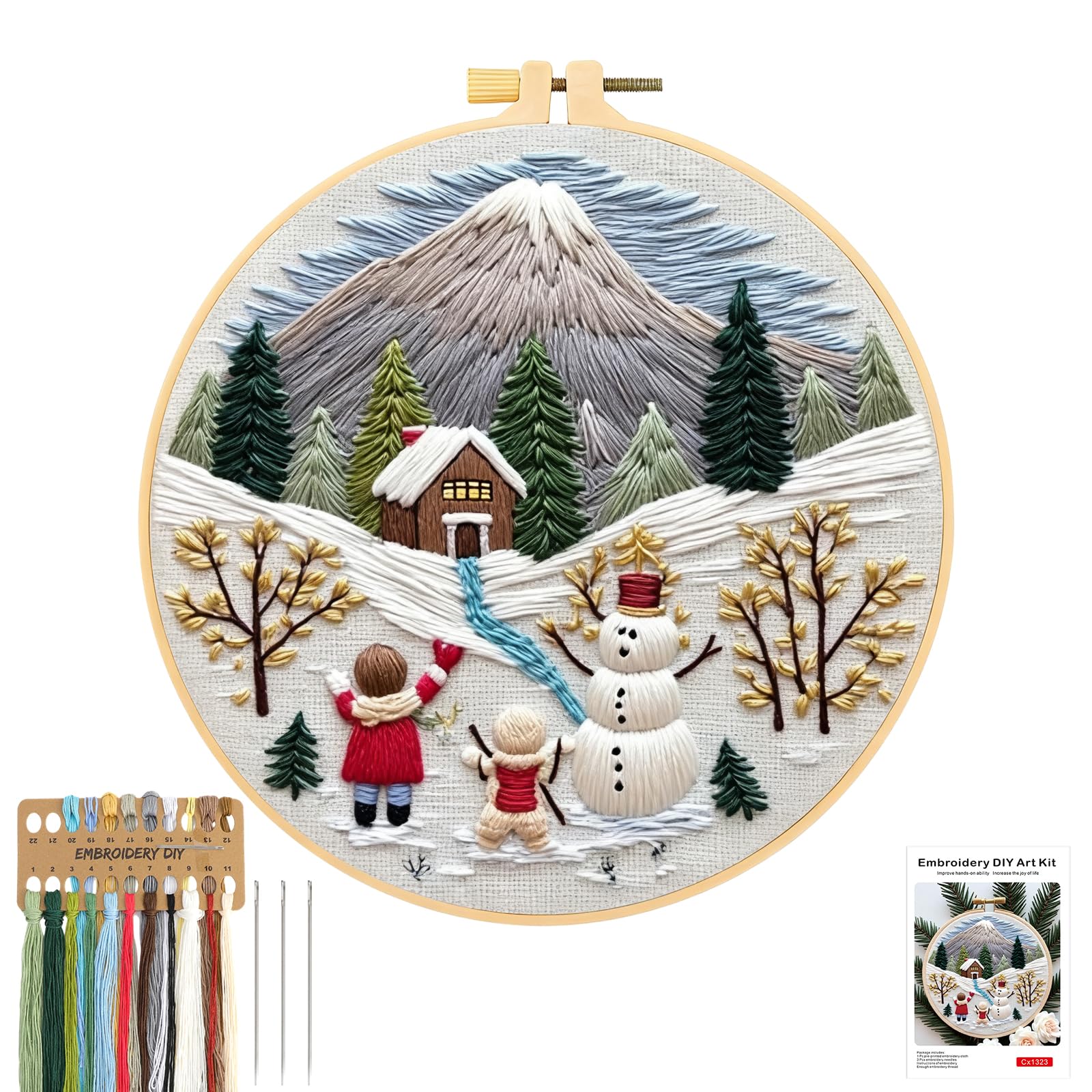 Kit De Broderie JSRQT 3 Pièces Kit De Point De Croix Noël Broderie Complet Débutant Kit Point De Croix Noël Kit De Broderie JSRQT 3 Pièces Kit De Point De Croix Noël Broderie Complet Débutant Kit Point De Croix Noël